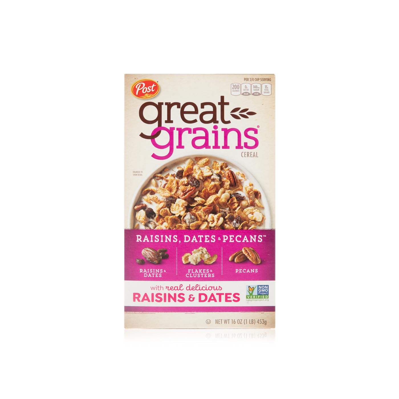 Post great grains raisins, dates and pecans cereal 453g Spinneys UAE