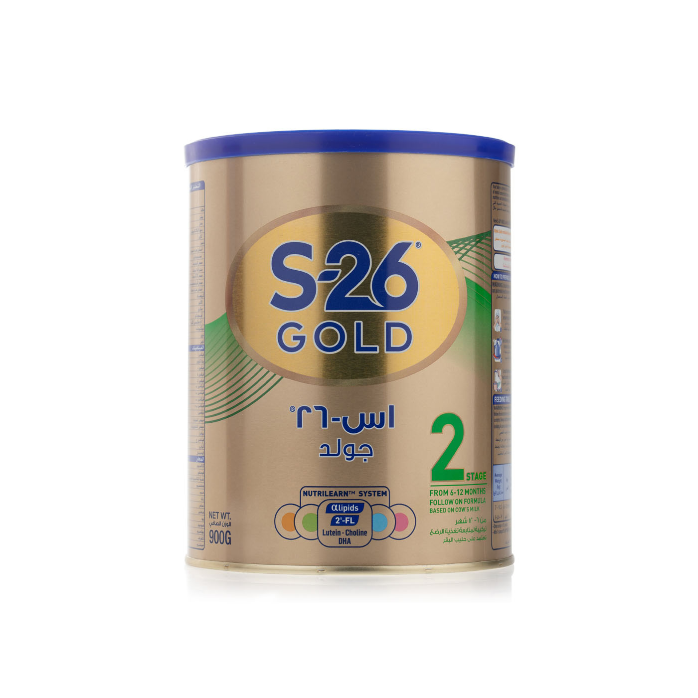 Wyeth Nutrition S-26 Gold Stage 2, 6-12 Months Premium Follow on Formula for Babies 900g