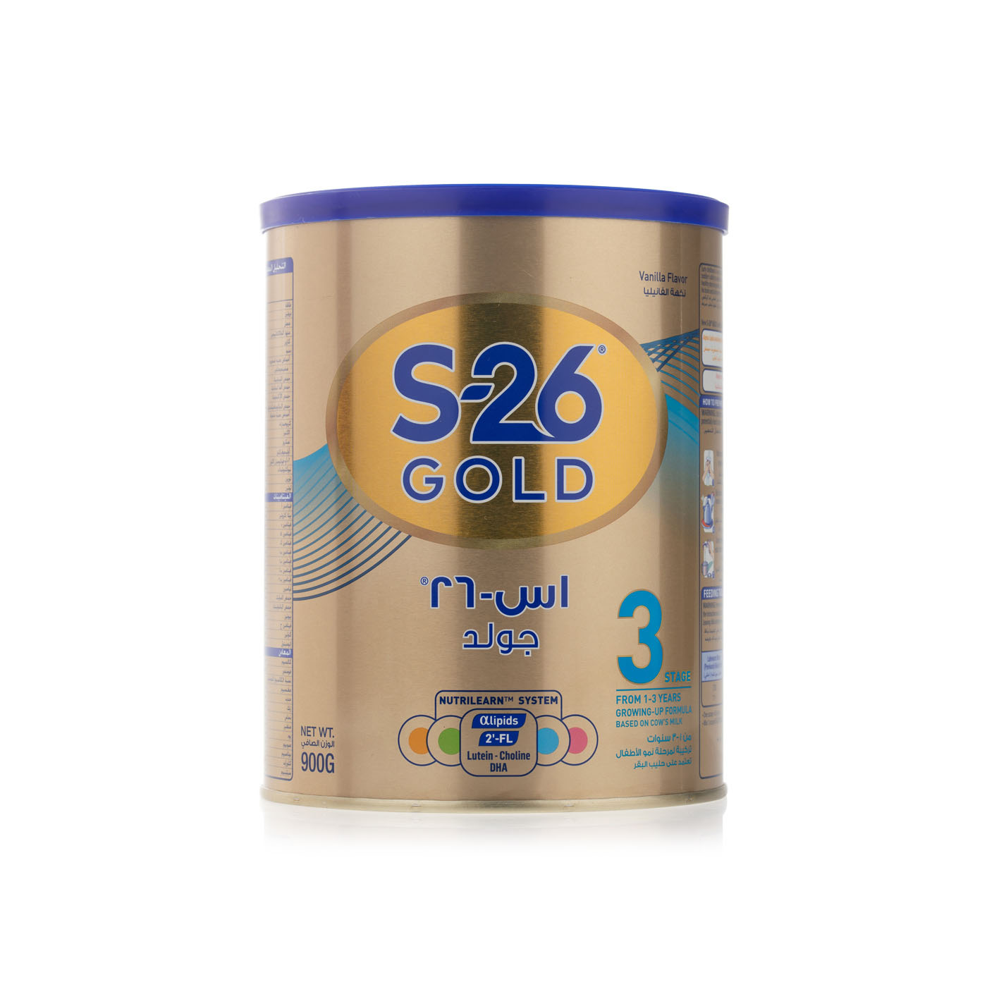 Wyeth Nutrition S-26 Gold Stage 3, 1-3 Years Old Premium Follow on Formula for Toddlers 900g