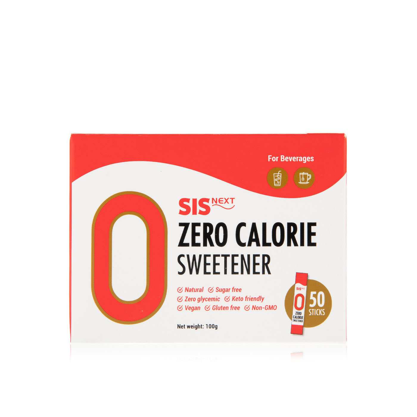 Sis Next Zero Calorie Sweetener Sticks 50x 2g