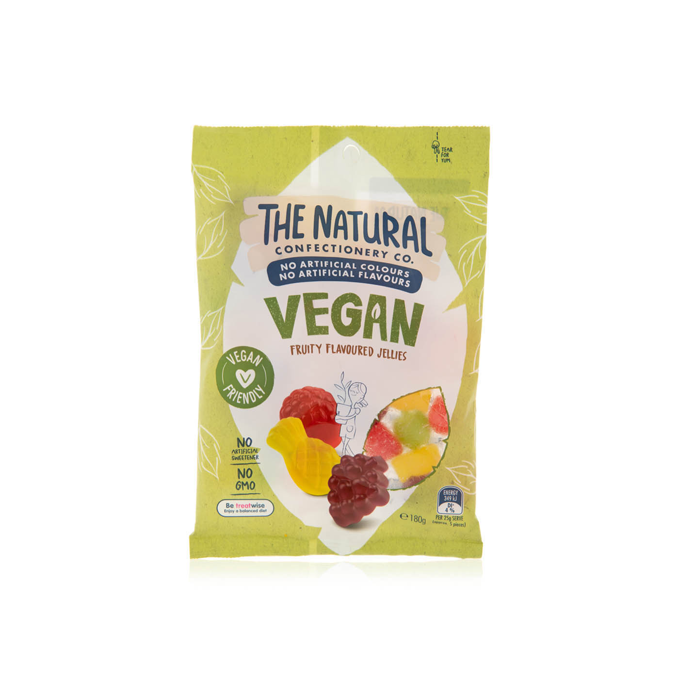 The Natural Confetionary Co. Vegan Fruity Flavoured Jellies 180g