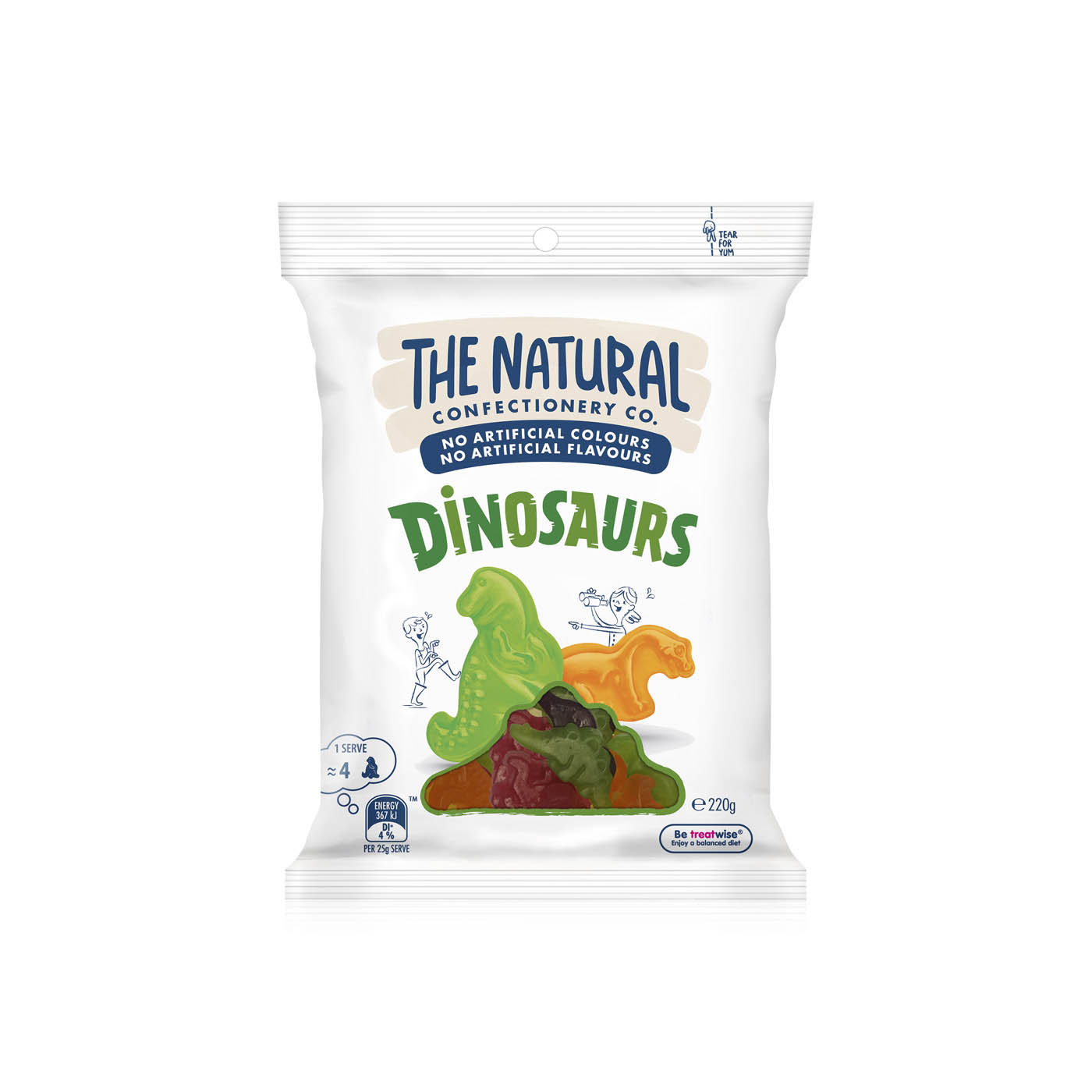 The Natural Confectionery Co. Dinosaurs 220g