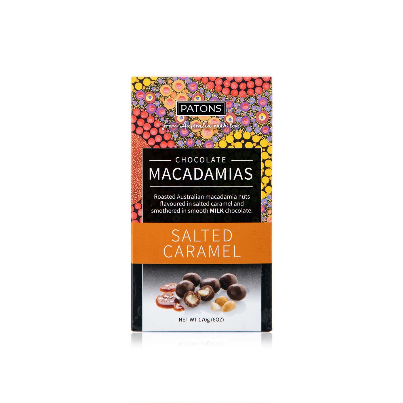 Patons artisan milk chocolate salted caramel macadamias 170g Spinneys UAE