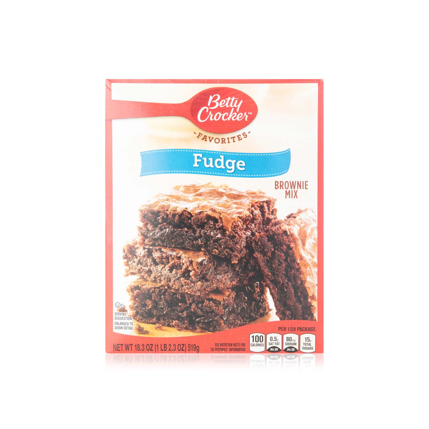 Betty Crocker fudge brownie mix family size 519g Spinneys UAE