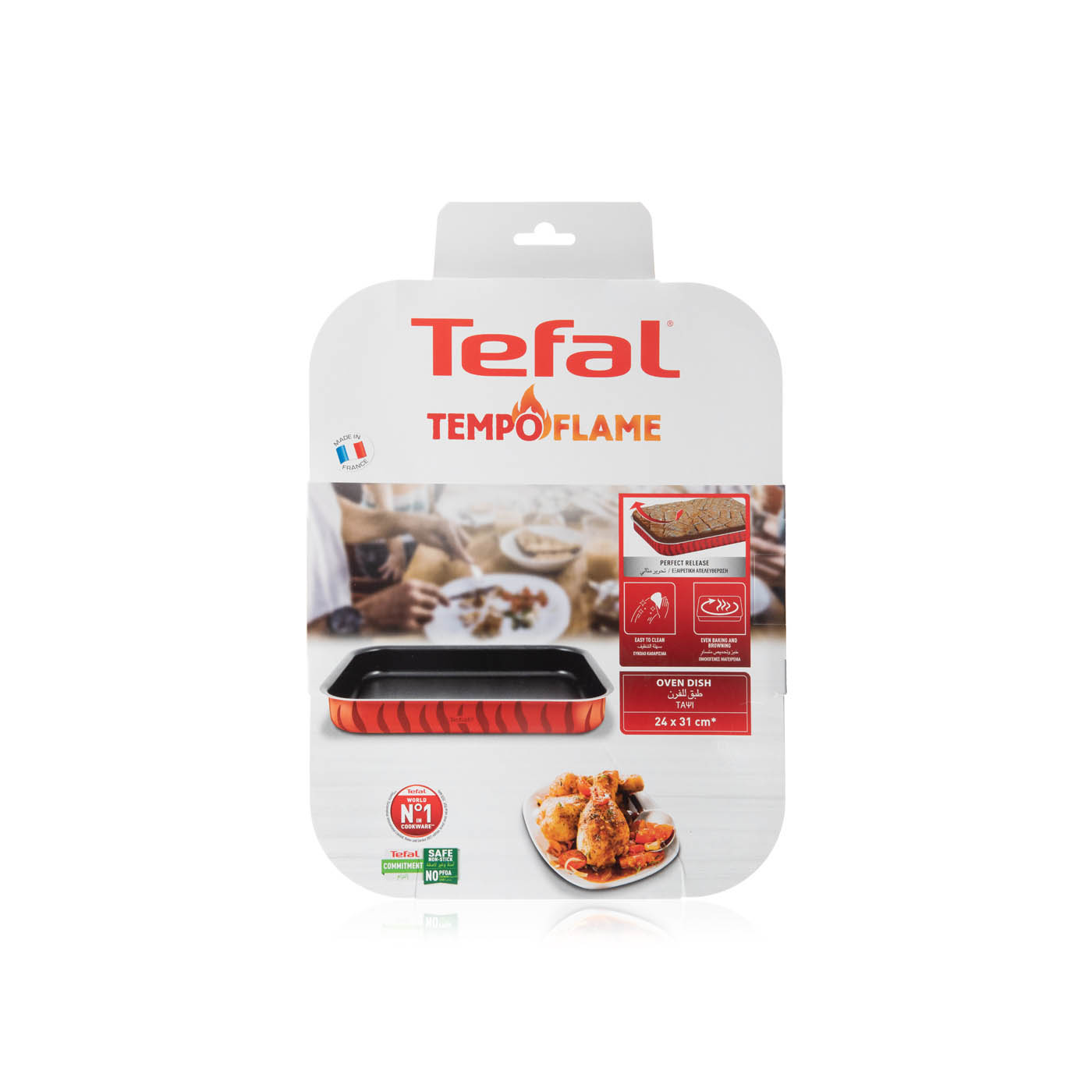 Tefal Tempo Flame Rectangular Oven Tray 31 x 24cm