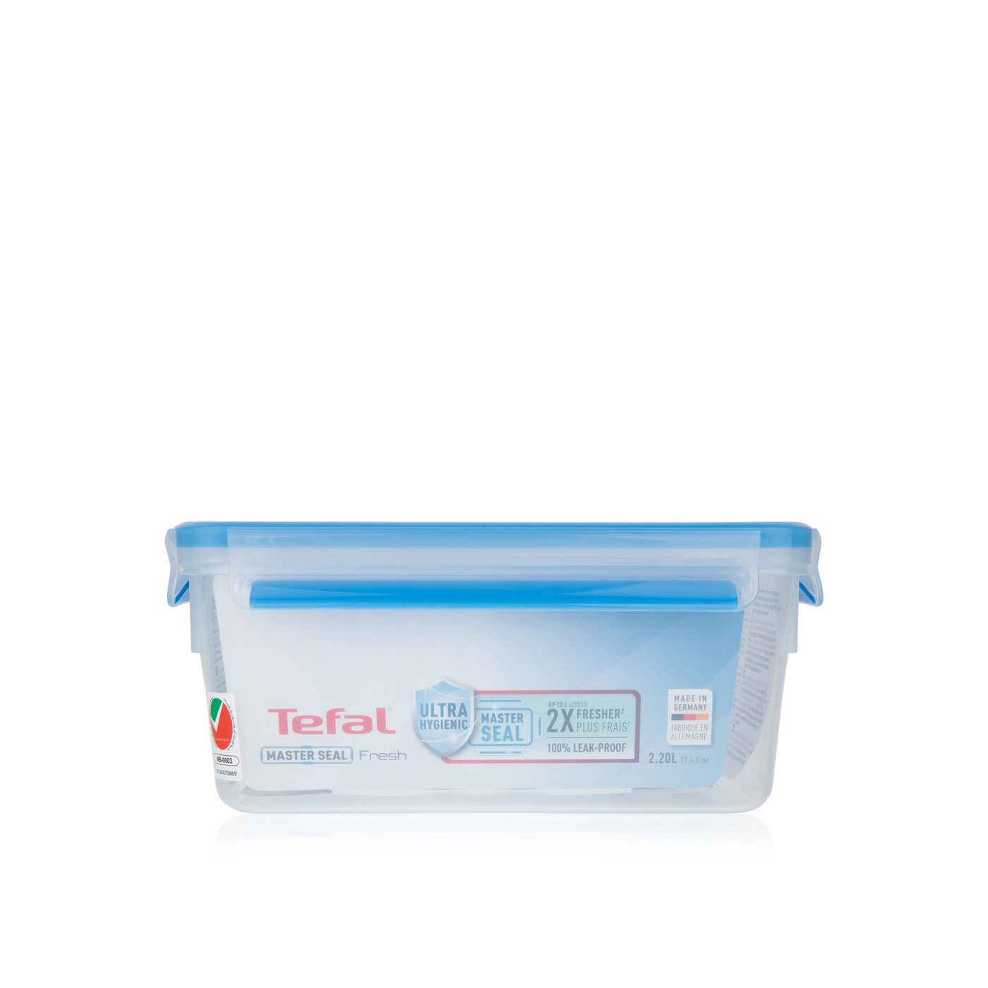 Tefal Masterseal Fresh Rectangular Food Storage Container 2.2 litre ...