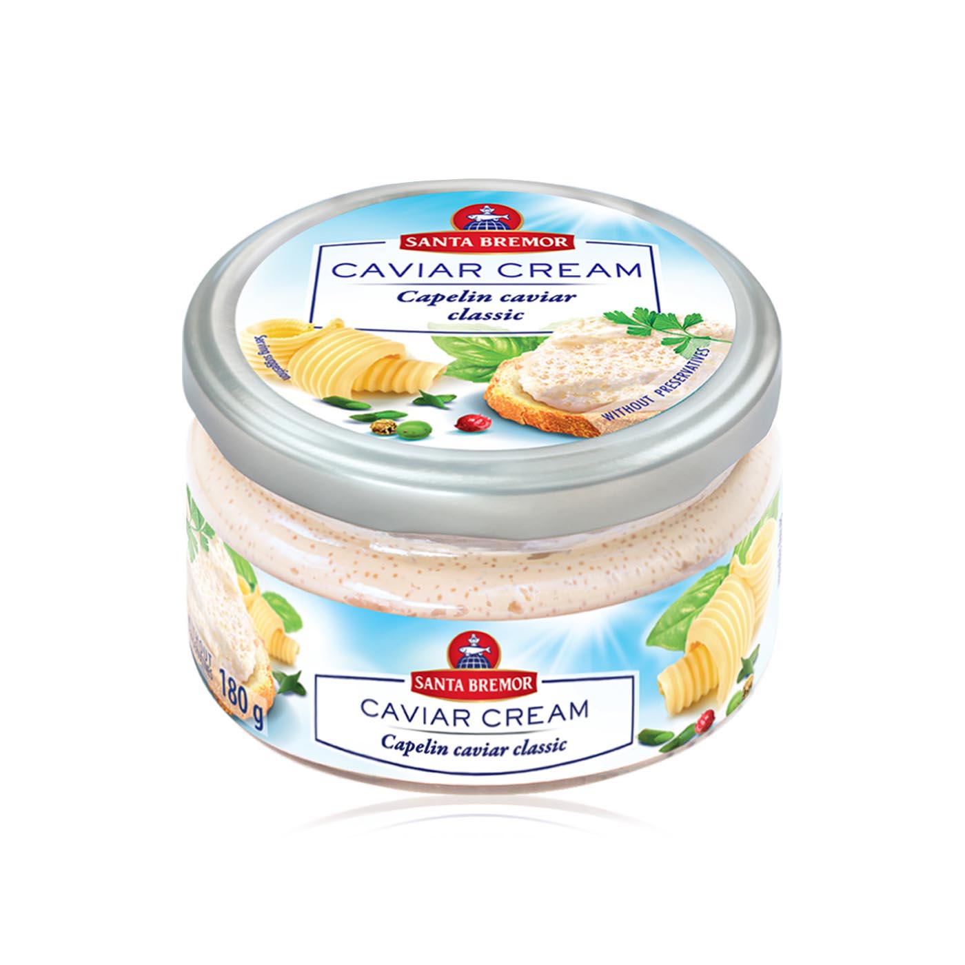 Santa Bremor Caviar Cream Capelin Salmon Classic 180g