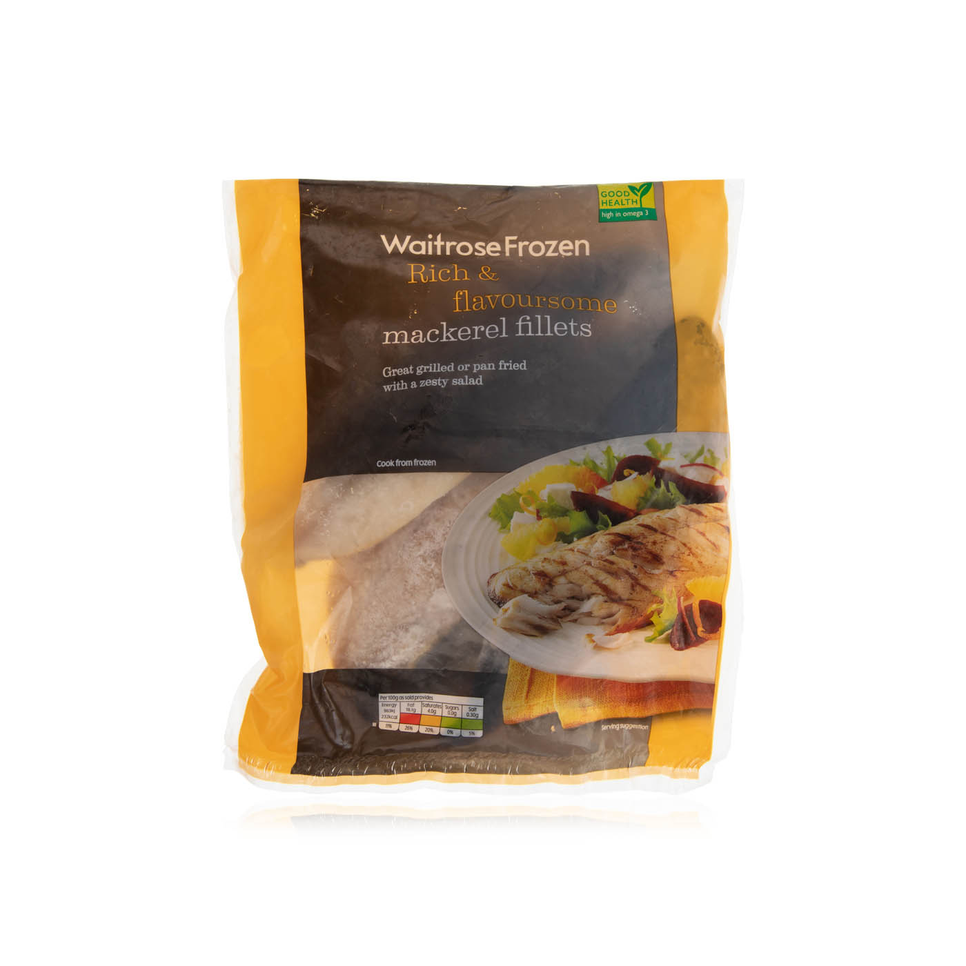 Waitrose Frozen mackerel fillets 380g Spinneys UAE