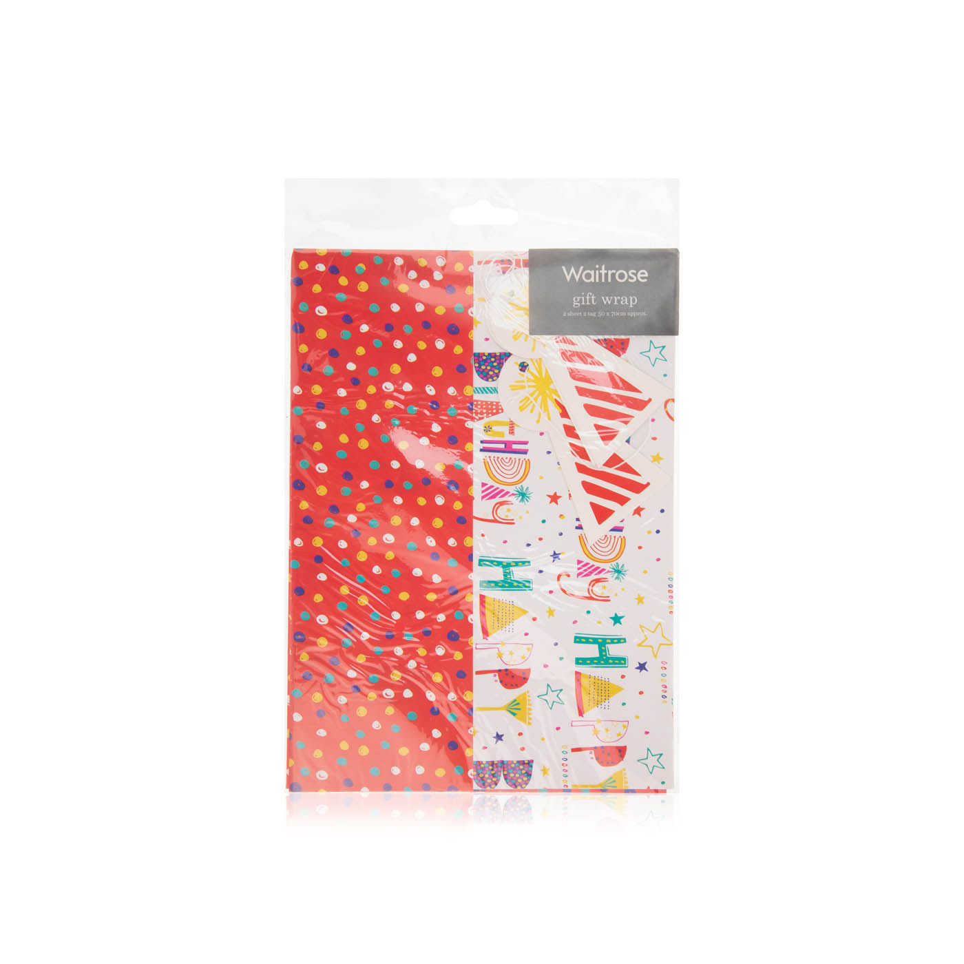 Waitrose Happy Birthday Stars Gift wrap Spinneys UAE