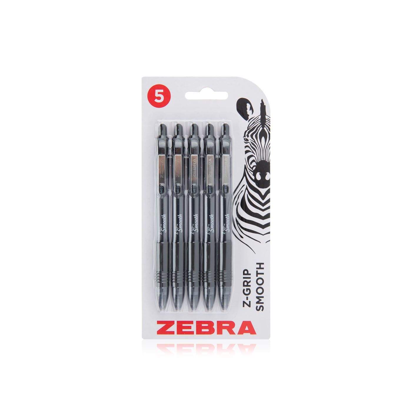 12 Penne A Sfera Retrattili Zebra Z-Grip Smooth, Punta 1,0 Mm, Inchiostro Rosso - 3