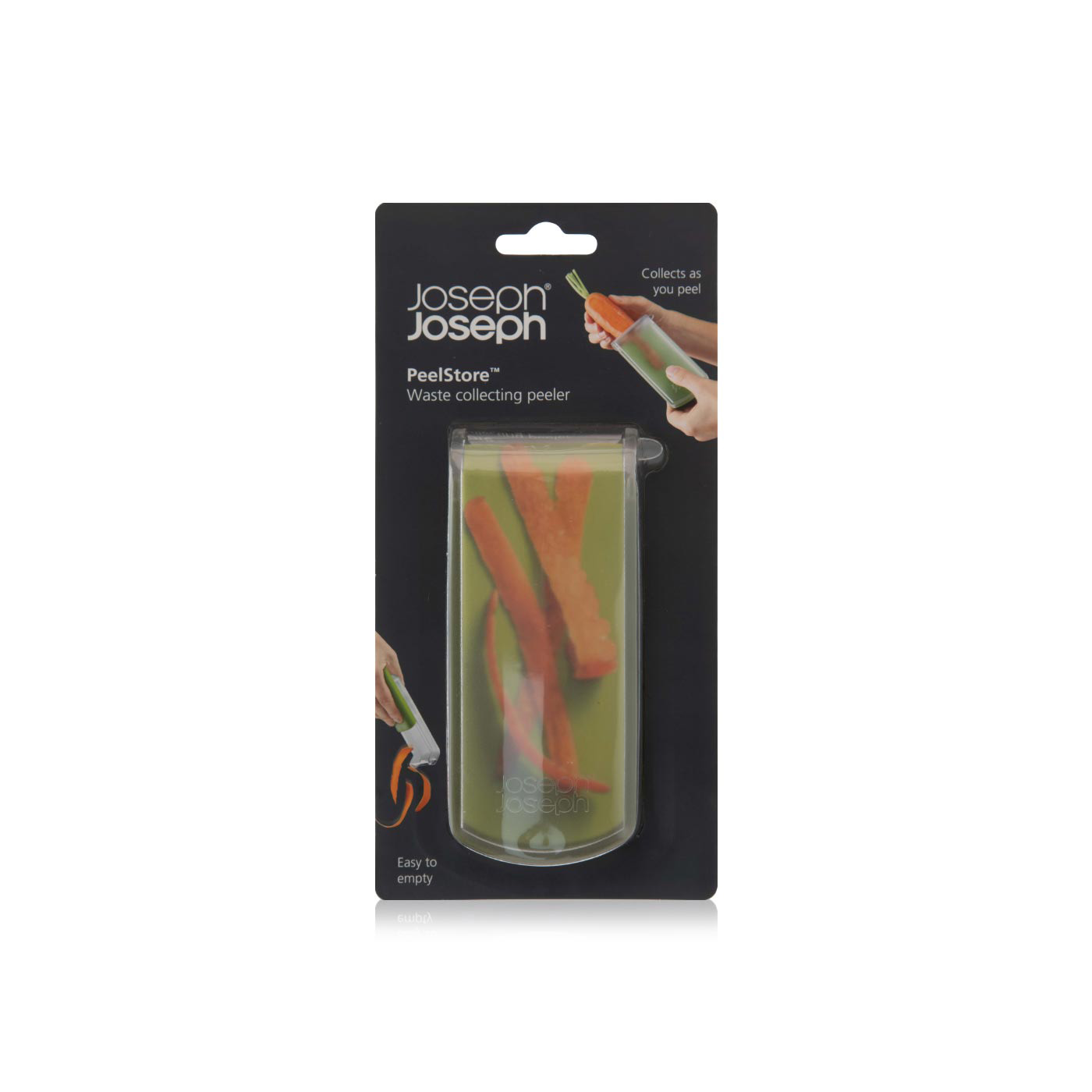 Joseph Joseph Peelstore Waste Collecting Peeler Green