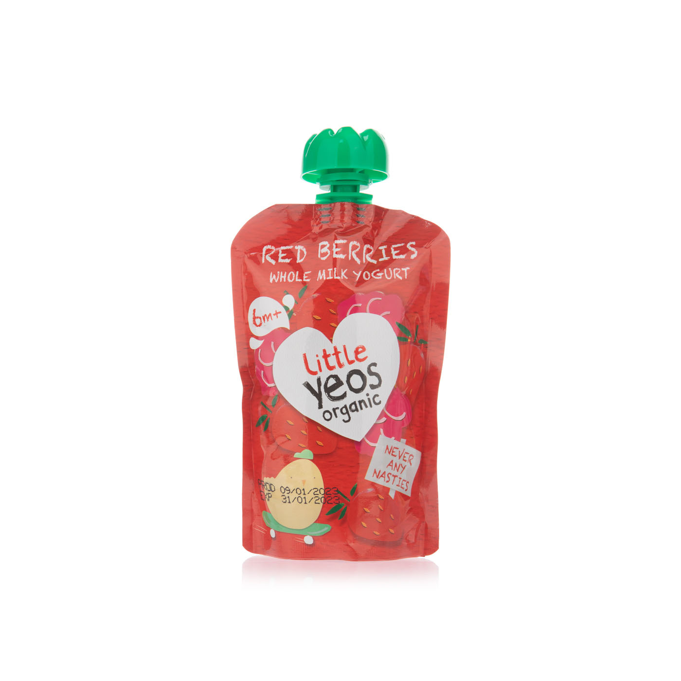 Yeo Valley Little Yeos Red Berries Yogurt Pouch 90g