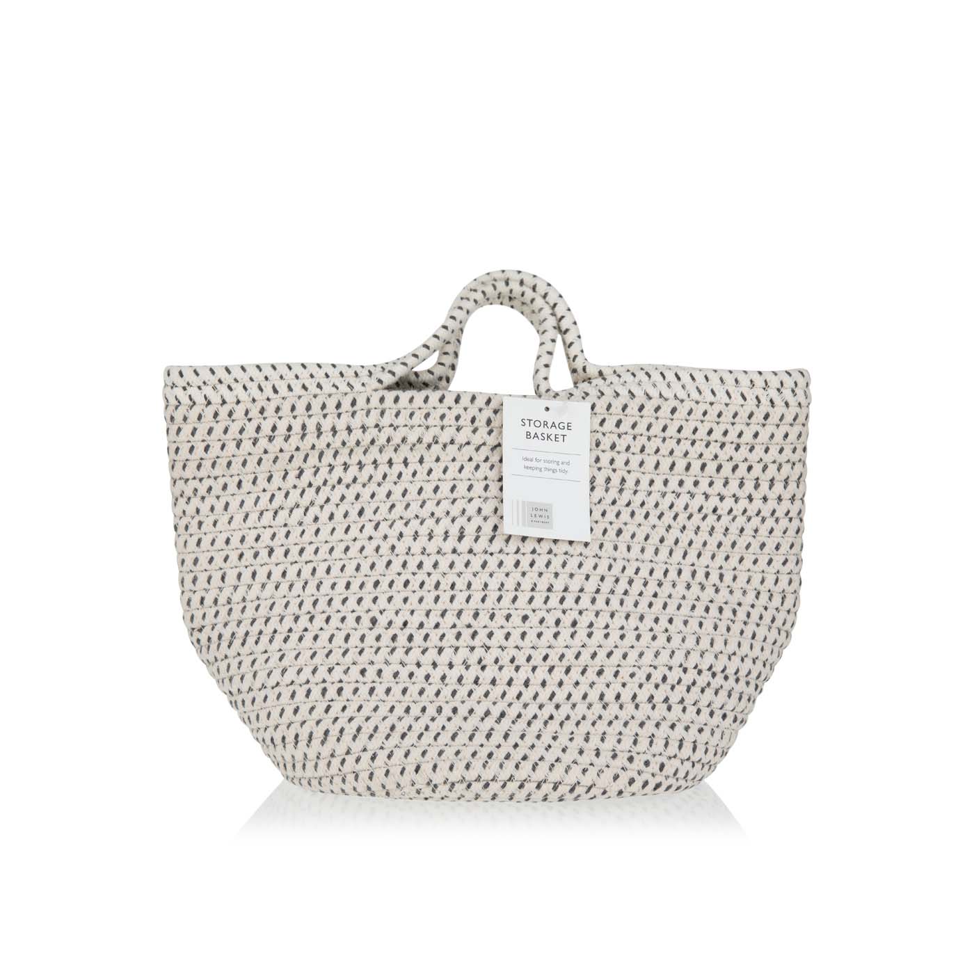John Lewis cotton rope storage basket medium Spinneys UAE