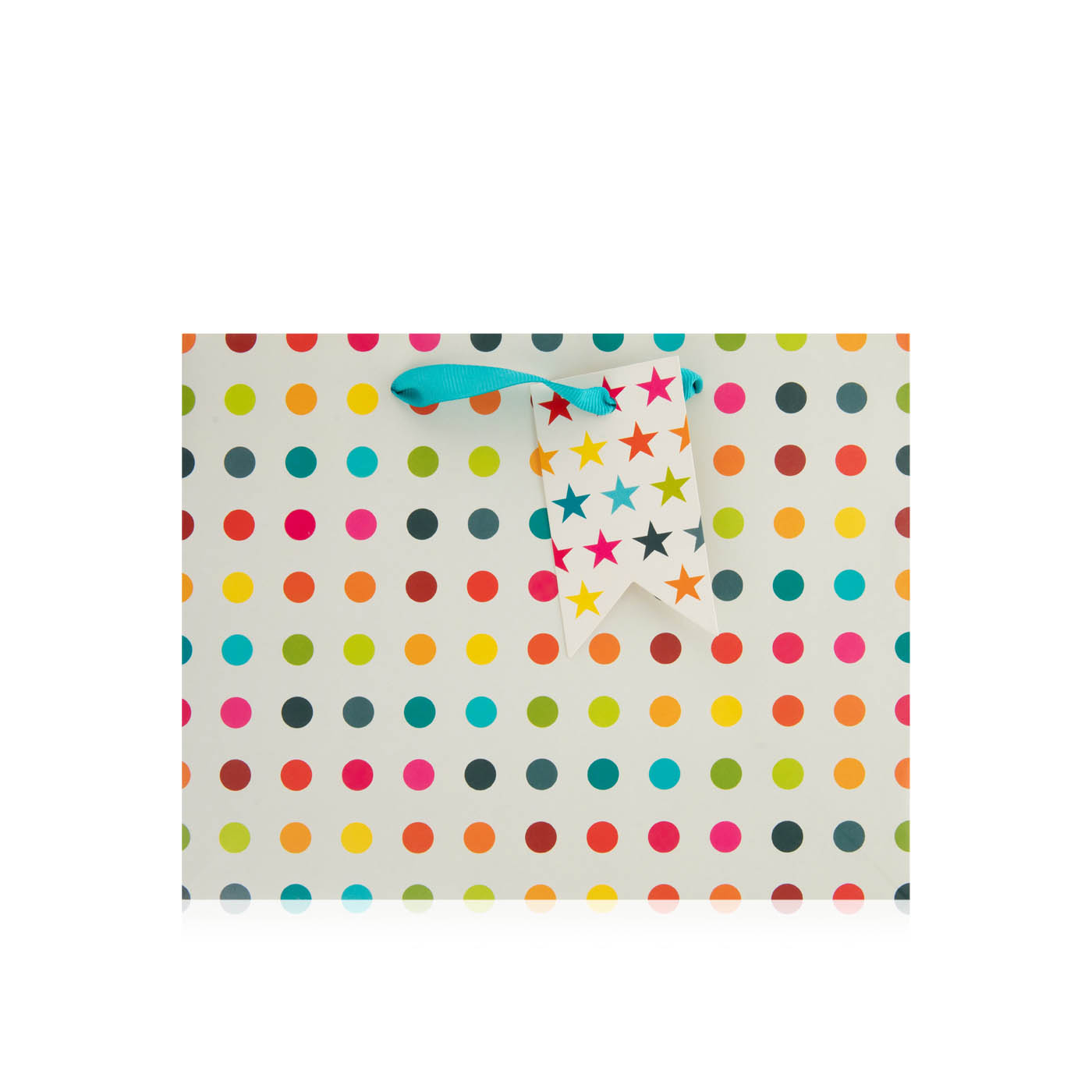 John Lewis multicoloured spot small gift bag Spinneys UAE