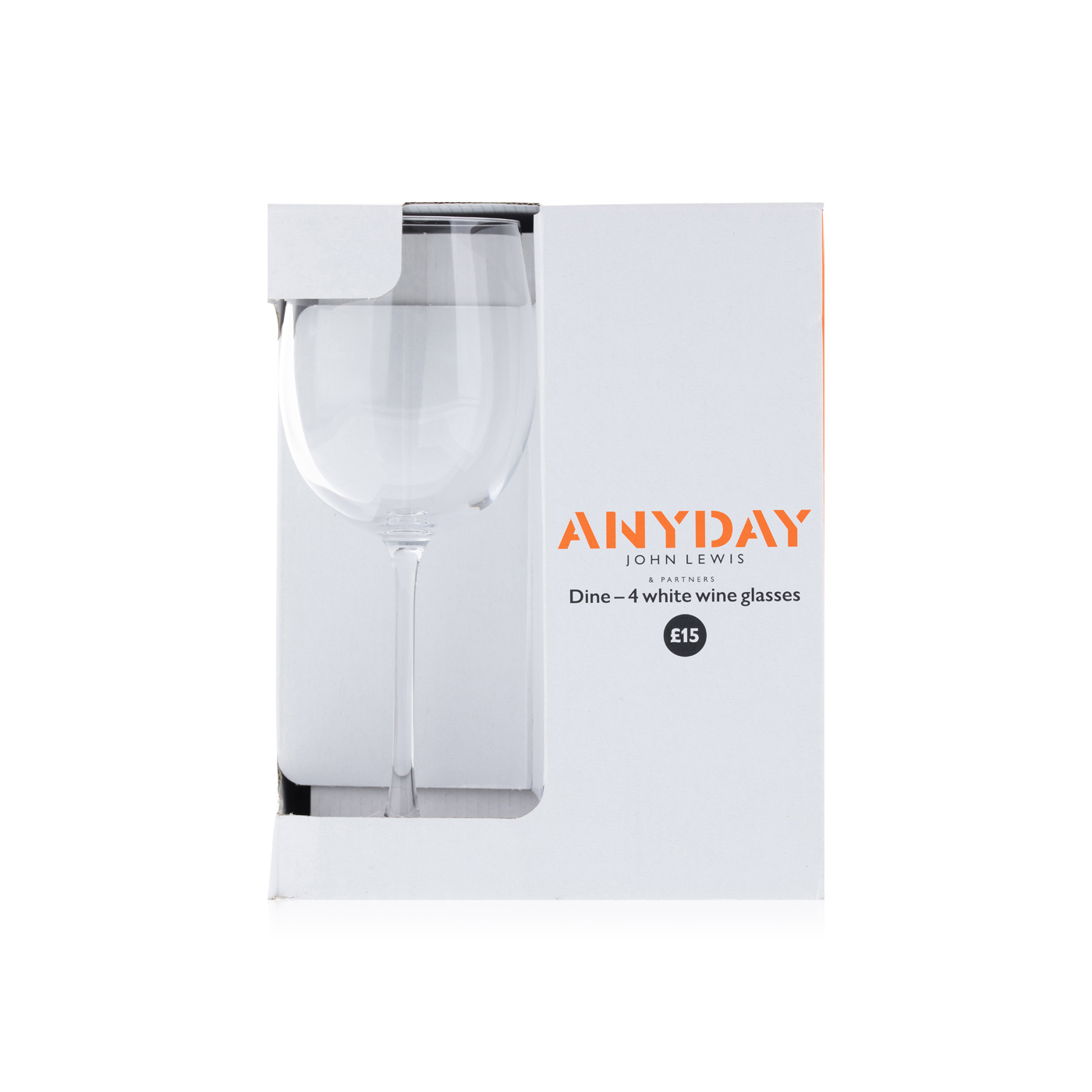 John Lewis anyday dine white wine glass 385ml 4 pack Spinneys UAE
