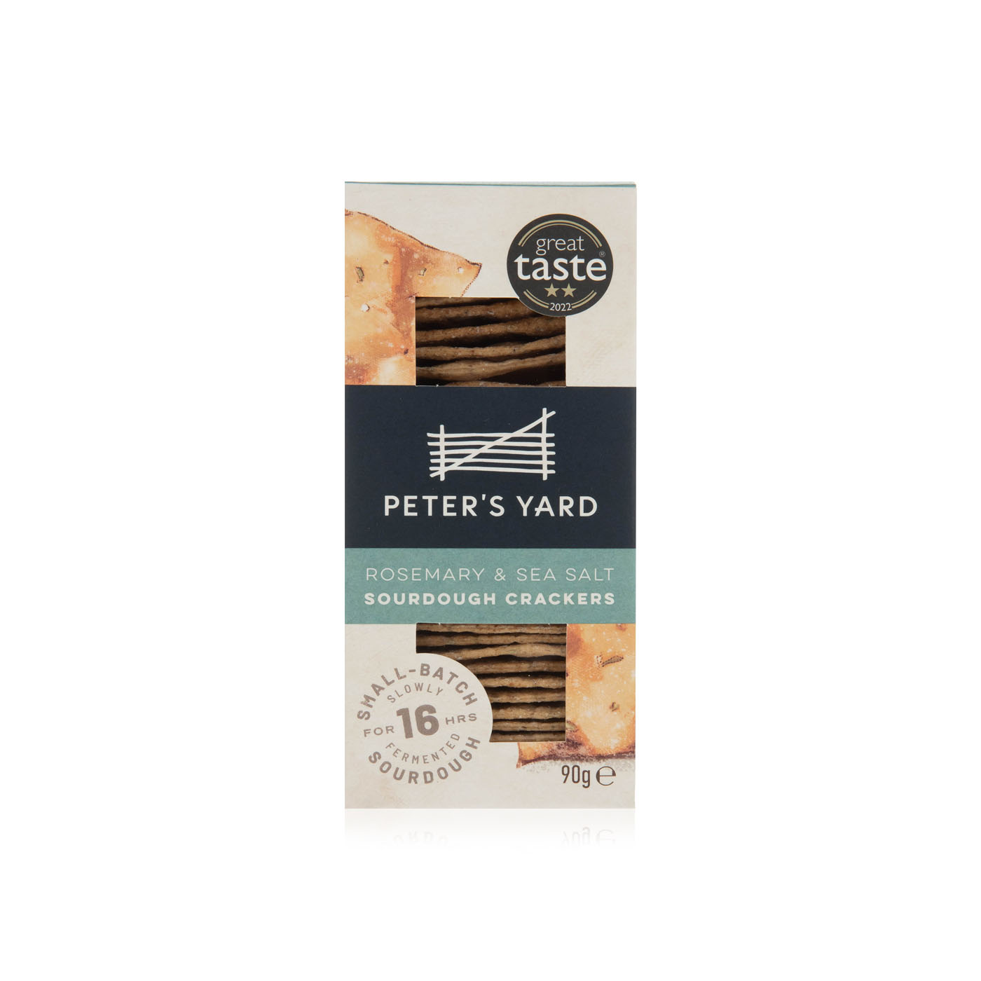 Peter's Yard Rosemary & Sea Salt Sourdough Crackers 90g