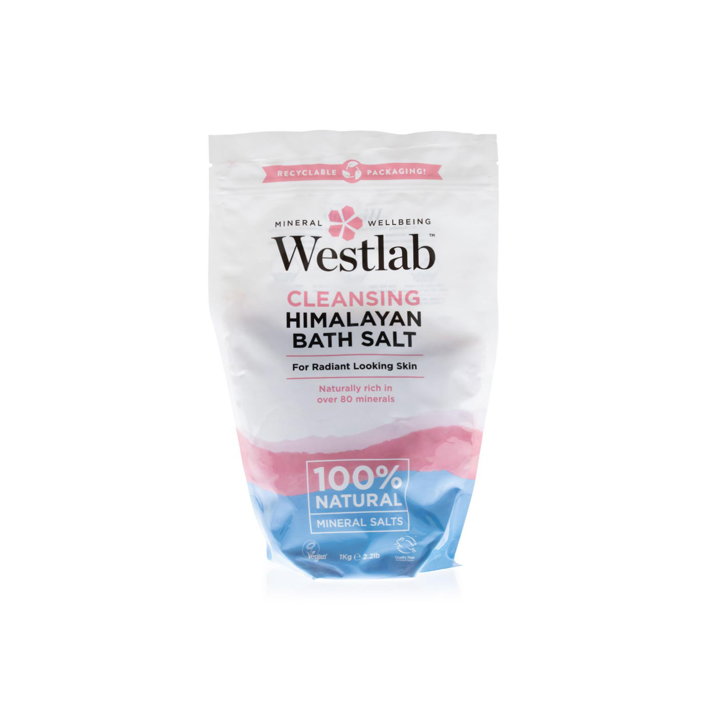 Westlab 100 pure cleansing Himalayan salt 1kg Spinneys UAE