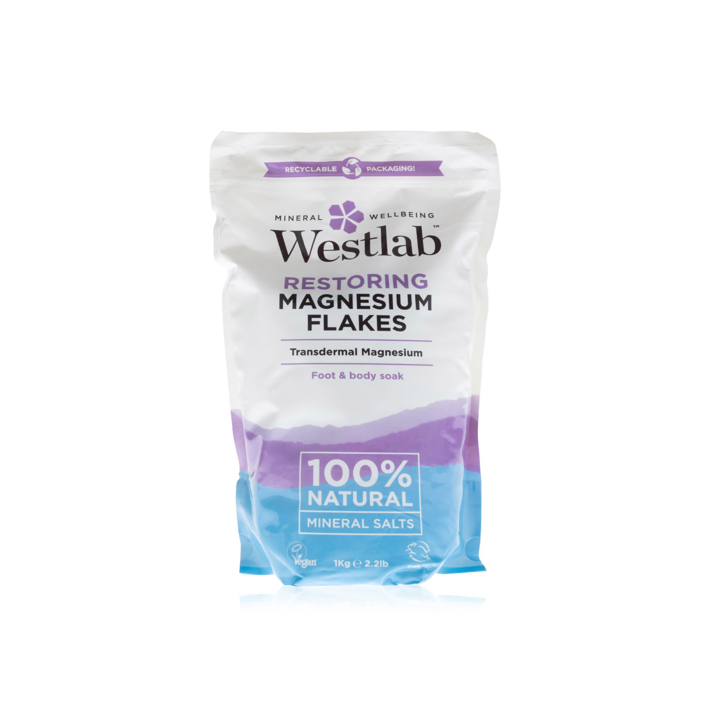 Westlab 100 pure restoring magnesium flakes 1kg Spinneys UAE