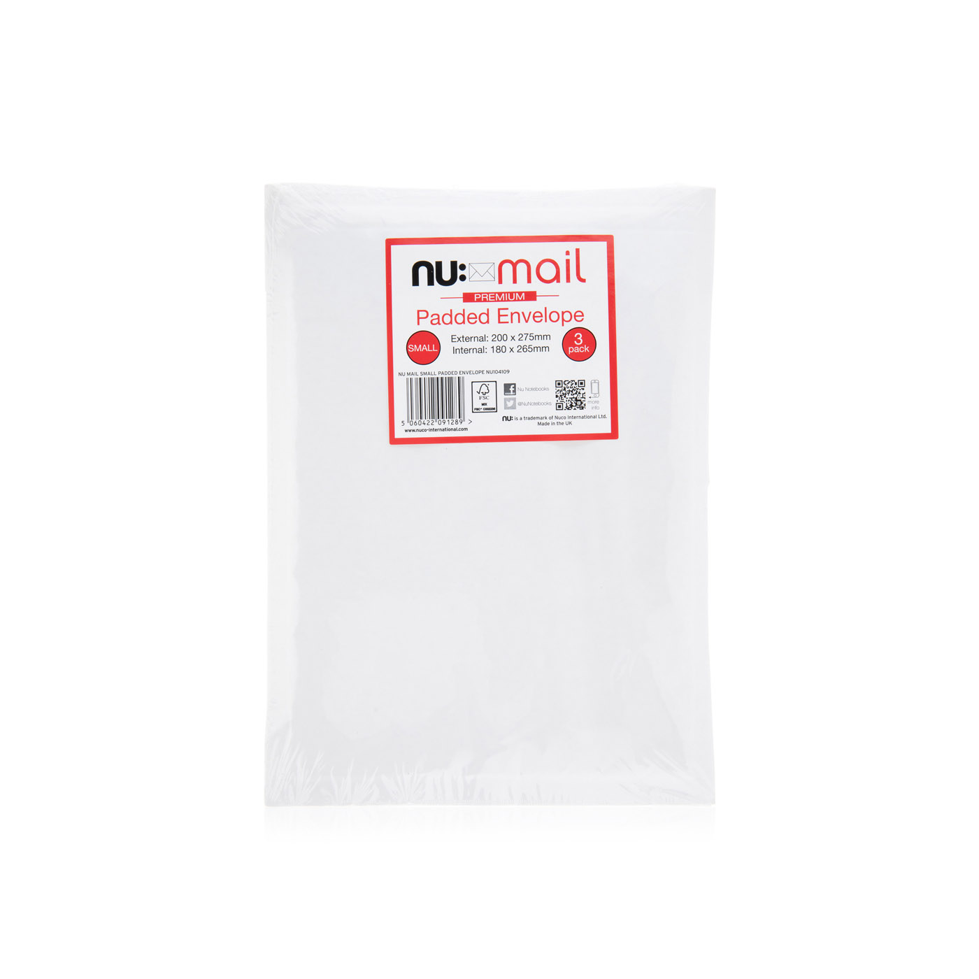 Nu mail envelopes small padded 3 pack Spinneys UAE