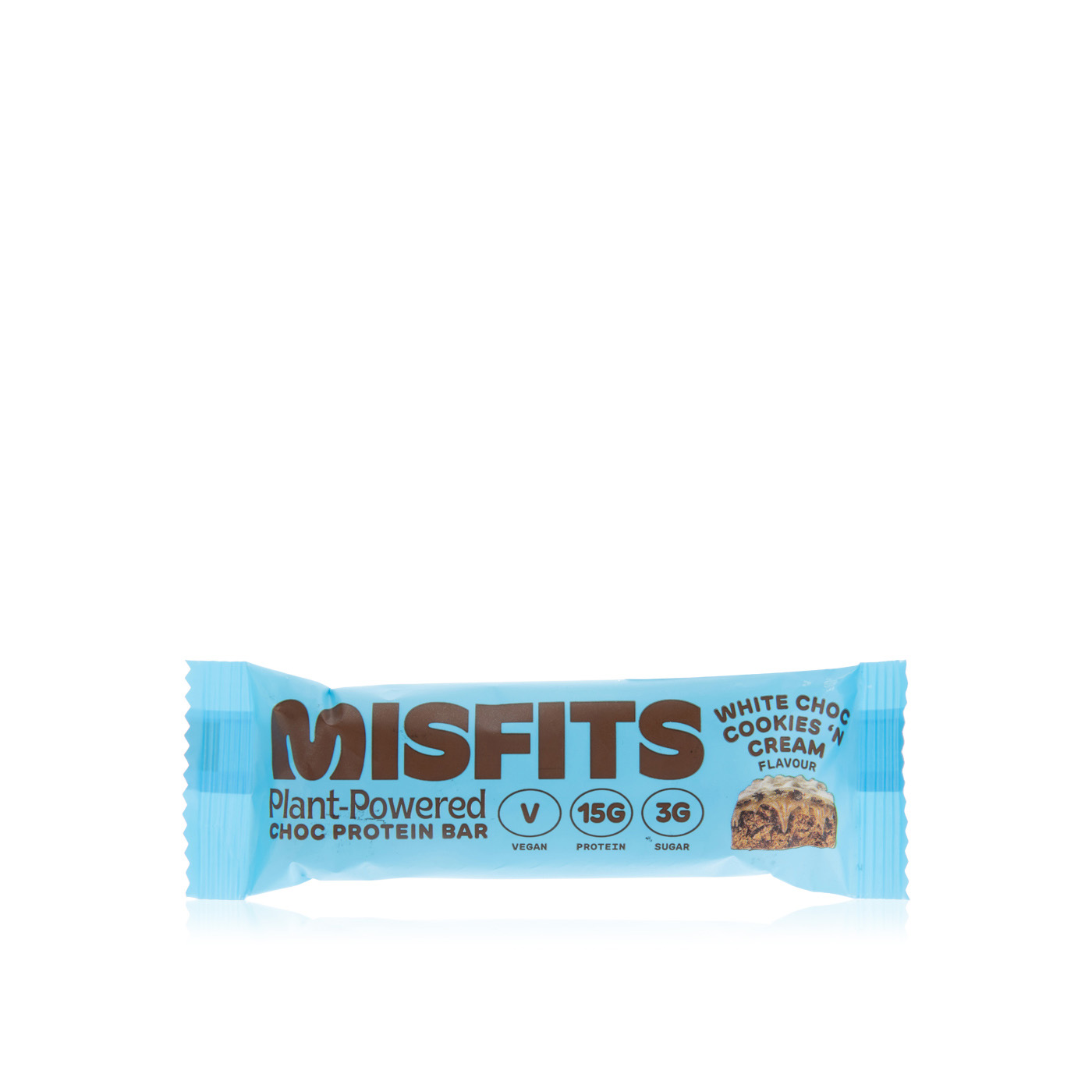 Misfits vegan cookies and cream protein bar 45g Spinneys UAE