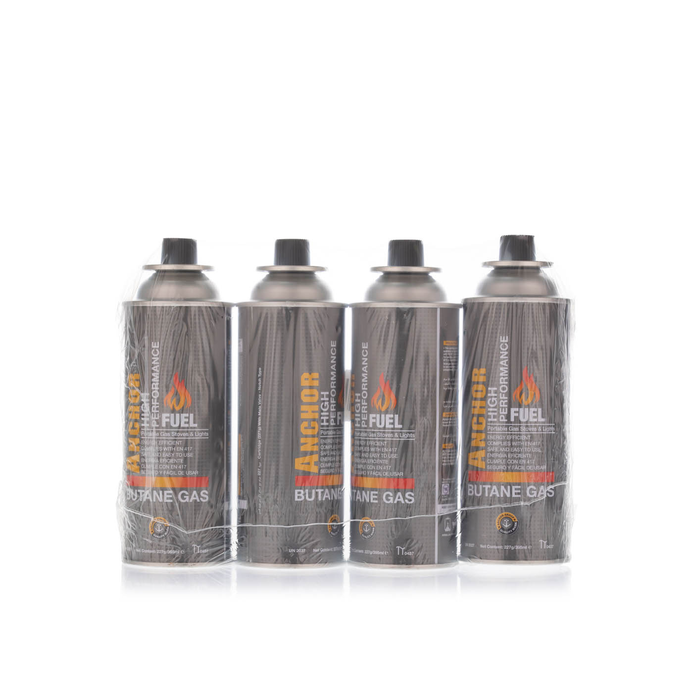 Anchor Butane Gas Cartridge 227gm 395ml x 4