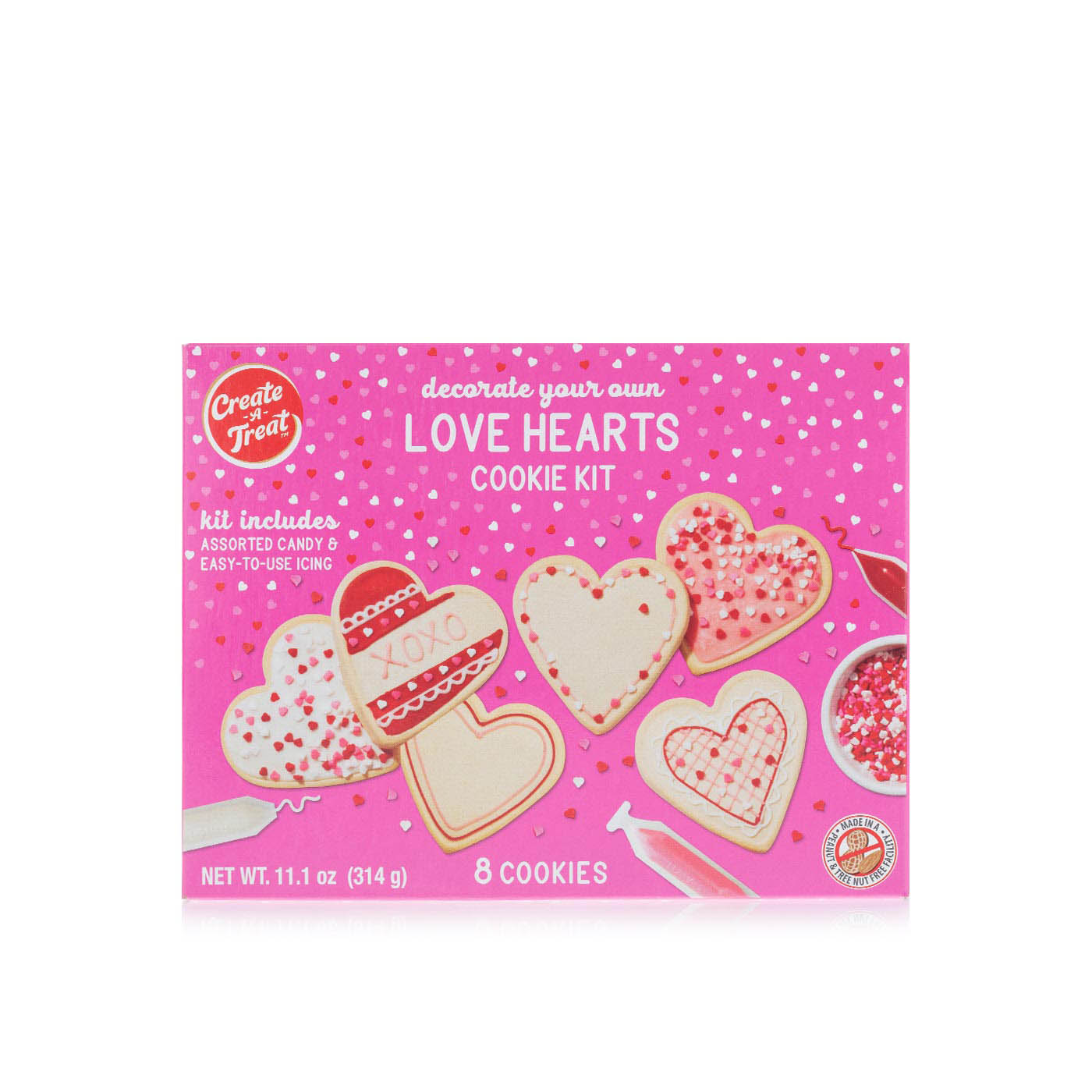 Create-a-Treat Love Hearts Cookie Kit 314g