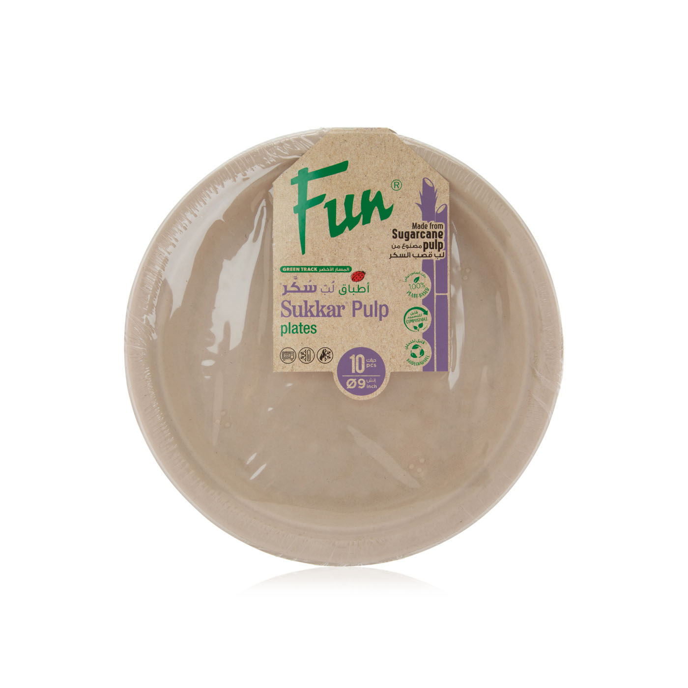 Fun Biodegradable Natural Moulded Fibre Plate