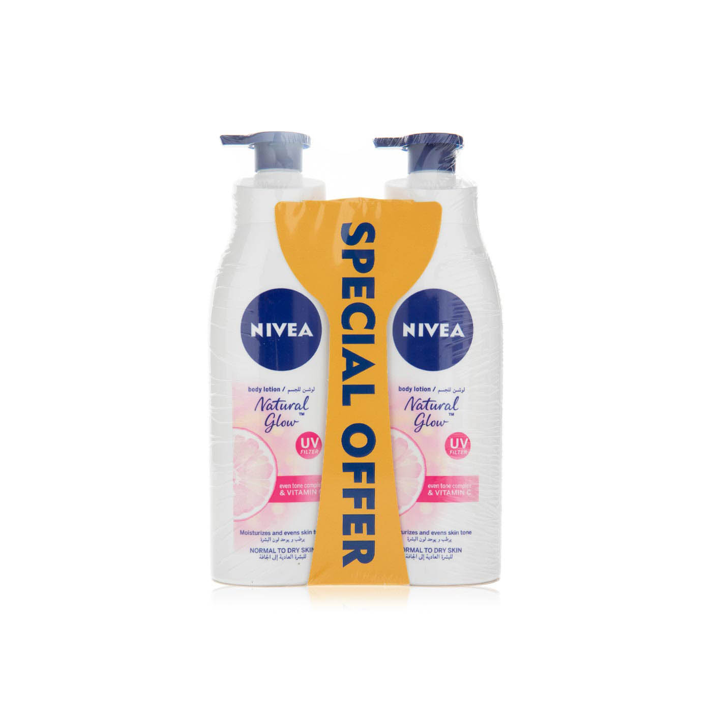 Nivea body lotion cool fresh natural fairness 2 x 400ml