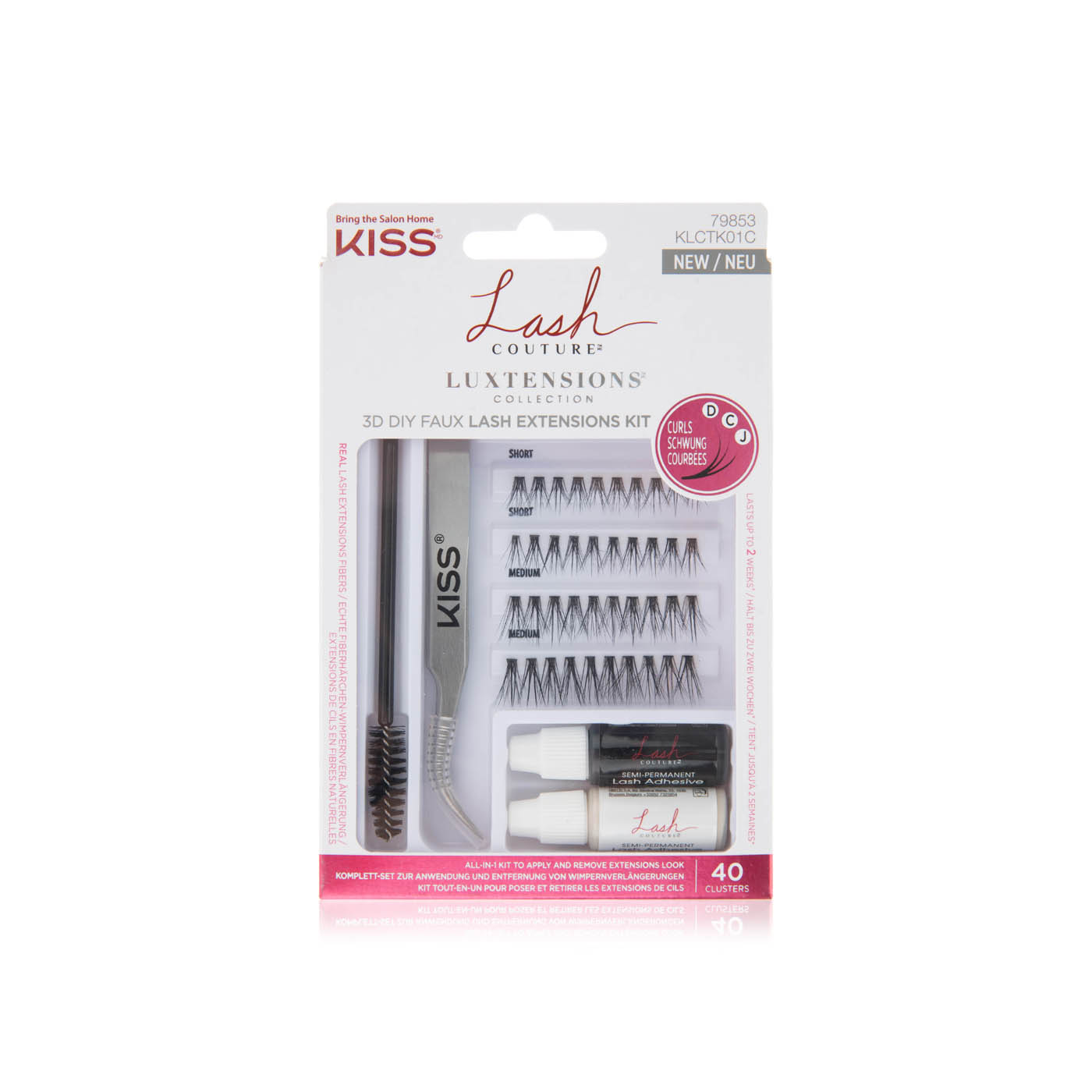Kiss Couture 3d Faux Lash Extension Kit Klctk01c