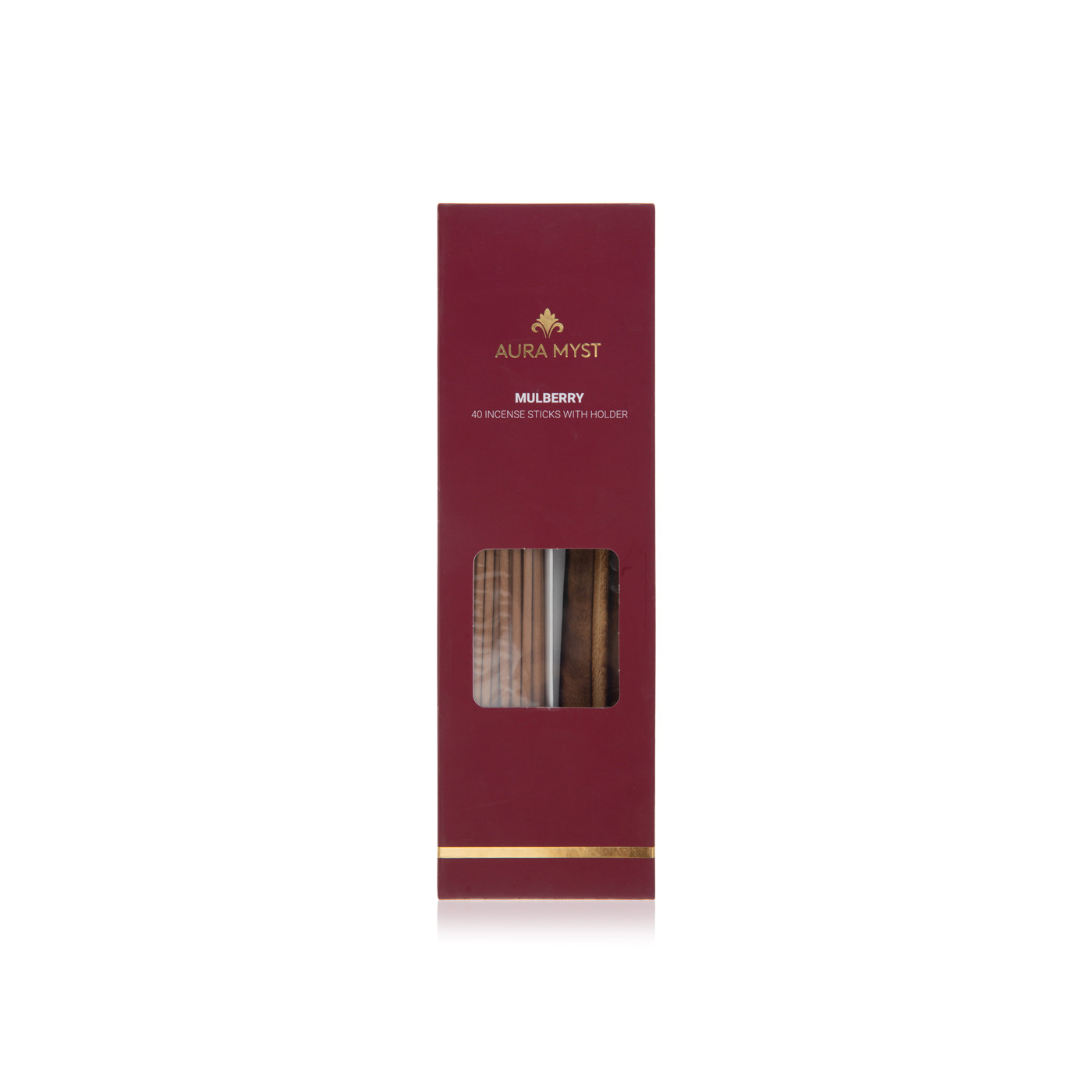 Aura Myst mulberry incense stick with wooden holder 40 pcs - Spinneys UAE