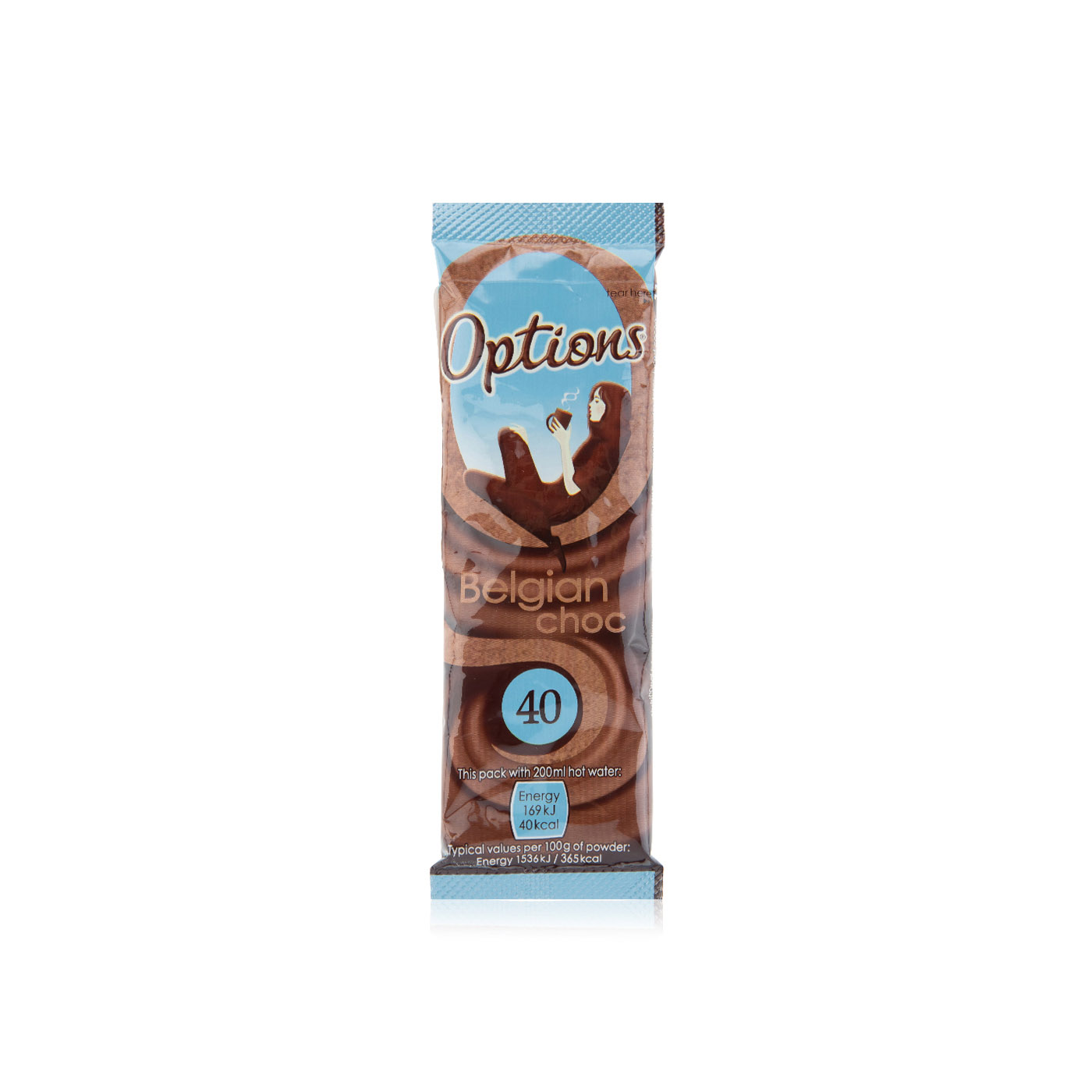 Options Instant Belgian Hot Chocolate Sachet 11g