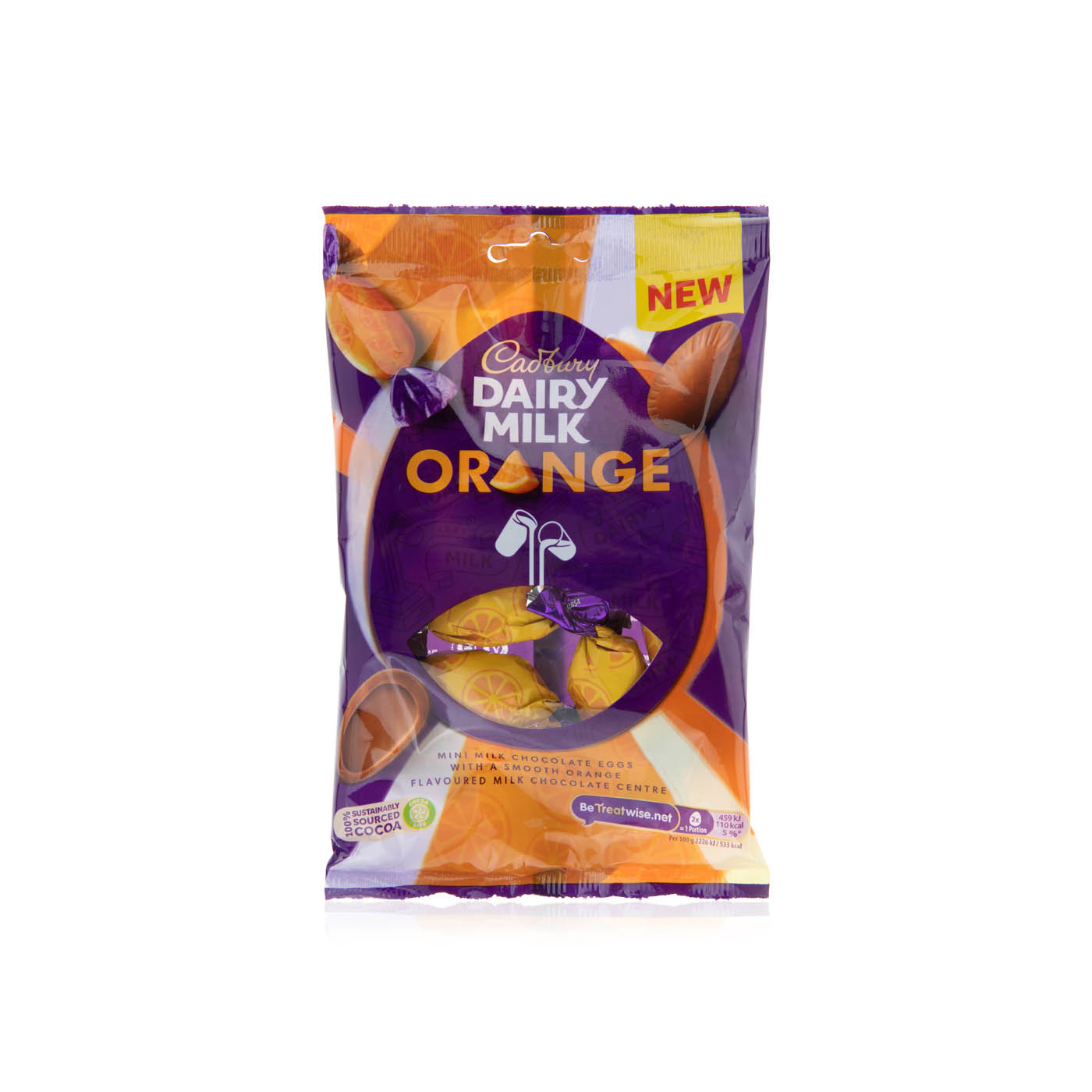 Cadbury dairy milk orange mini chocolate eggs 72g - Spinneys UAE