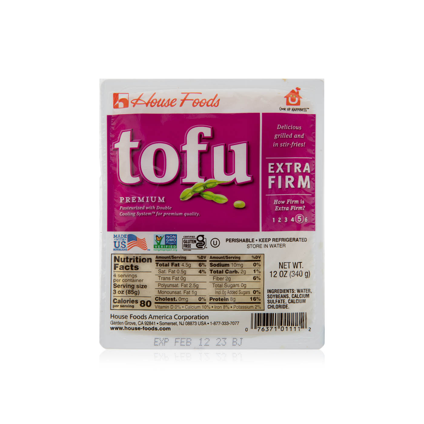 House Foods Hinochi Premium Tofu Extra Firm Blue 340g
