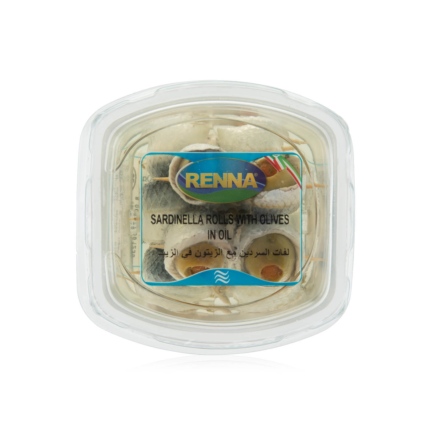 Renna Sardinella Rolls with Olives in Oil 200g