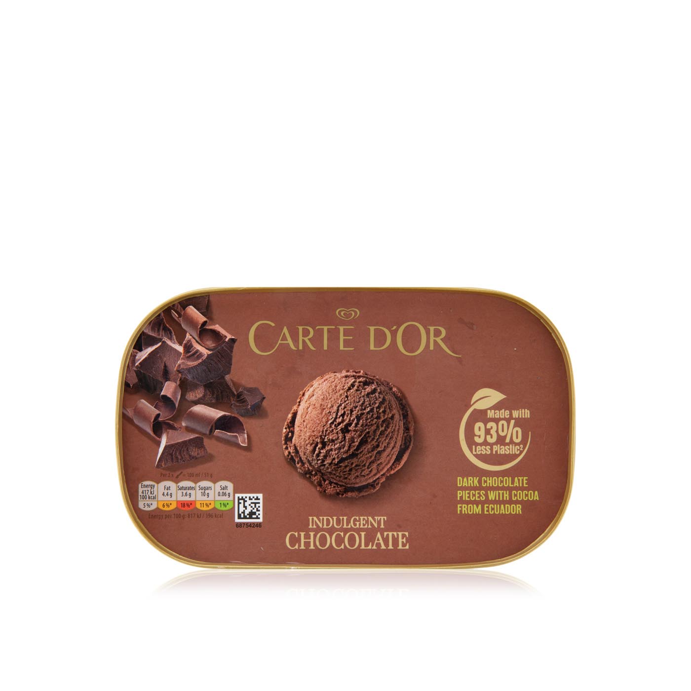 Carte D'Or Indulgent Chocolate Ice Cream Dessert 900Ml