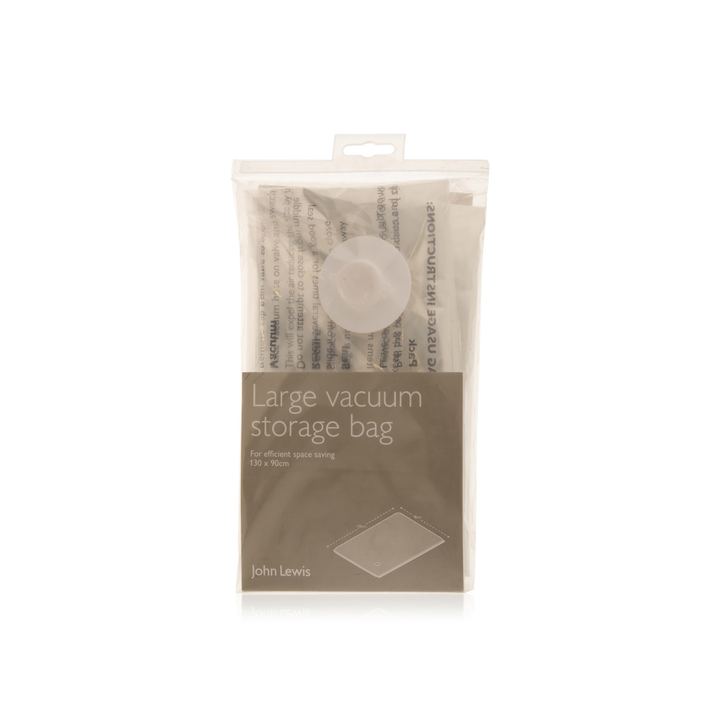 John Lewis Large Vacuum Bag Single
