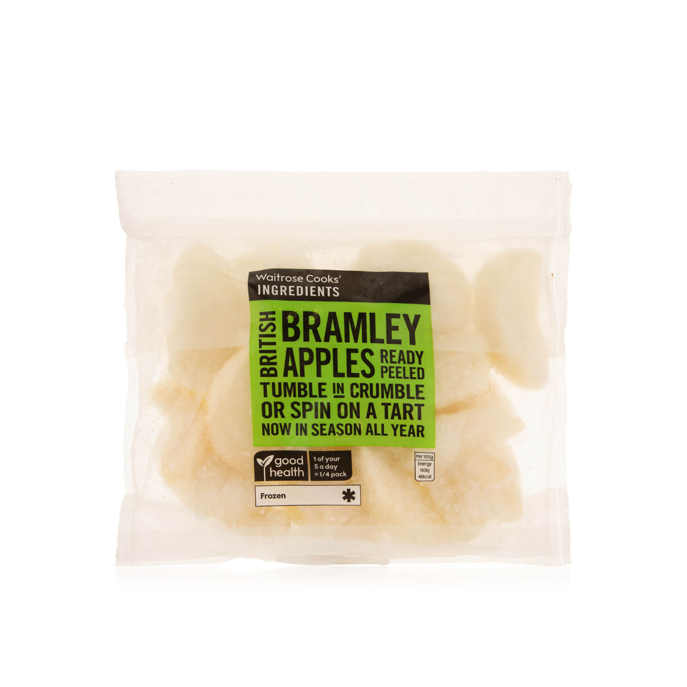 Waitrose Cooks' Ingredients Frozen Sliced British Bramley Apples 350G