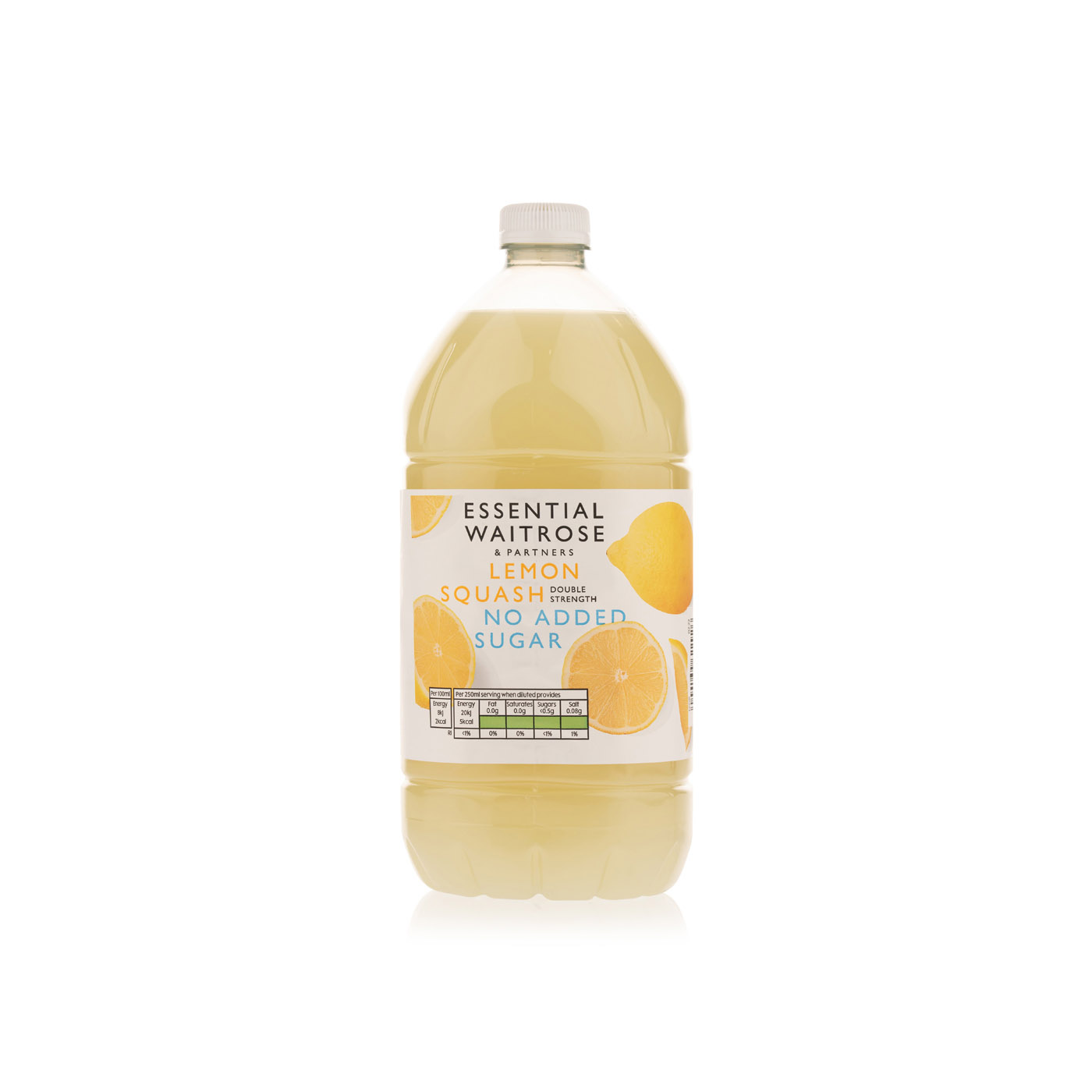 Waitrose Essential No Added Sugar Lemon Squash 1.5 litre