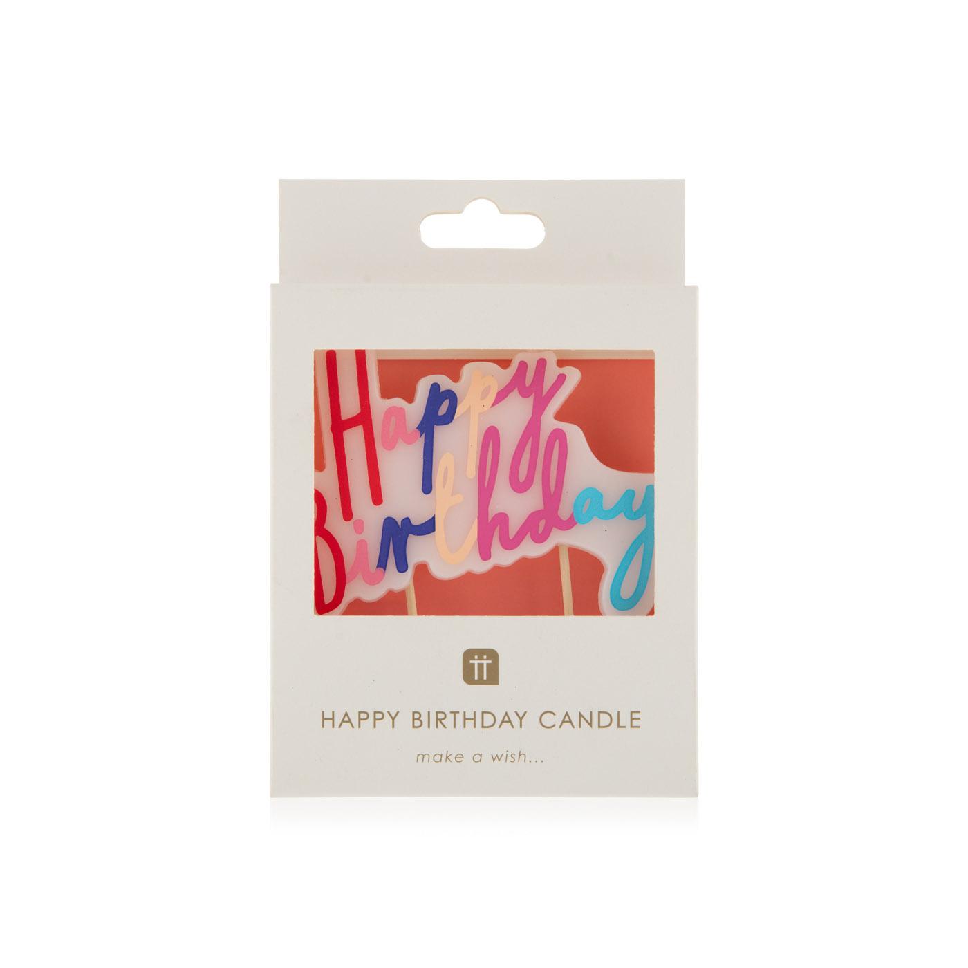 Talking Tables Large Rose Happy Birthday Candle