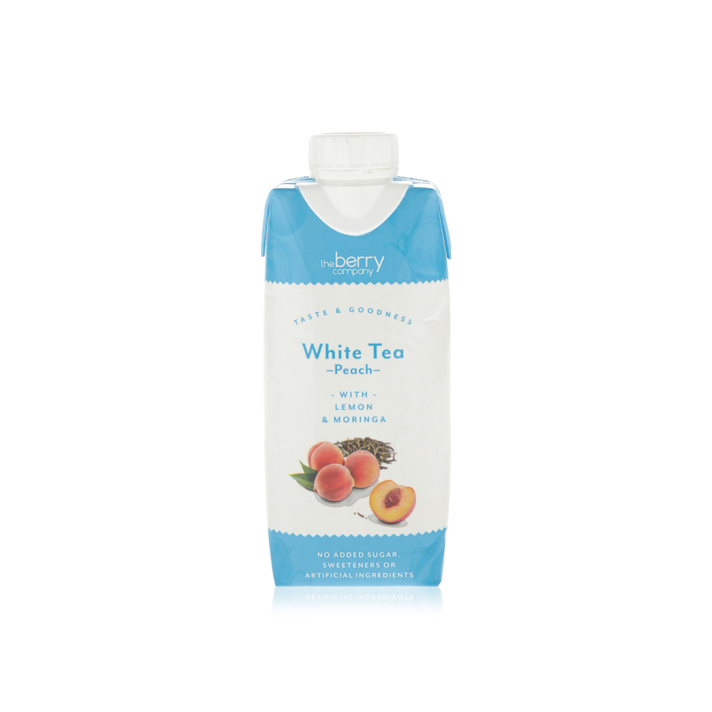 The Berry Company white tea and peach juice drink no added sugar 330ml