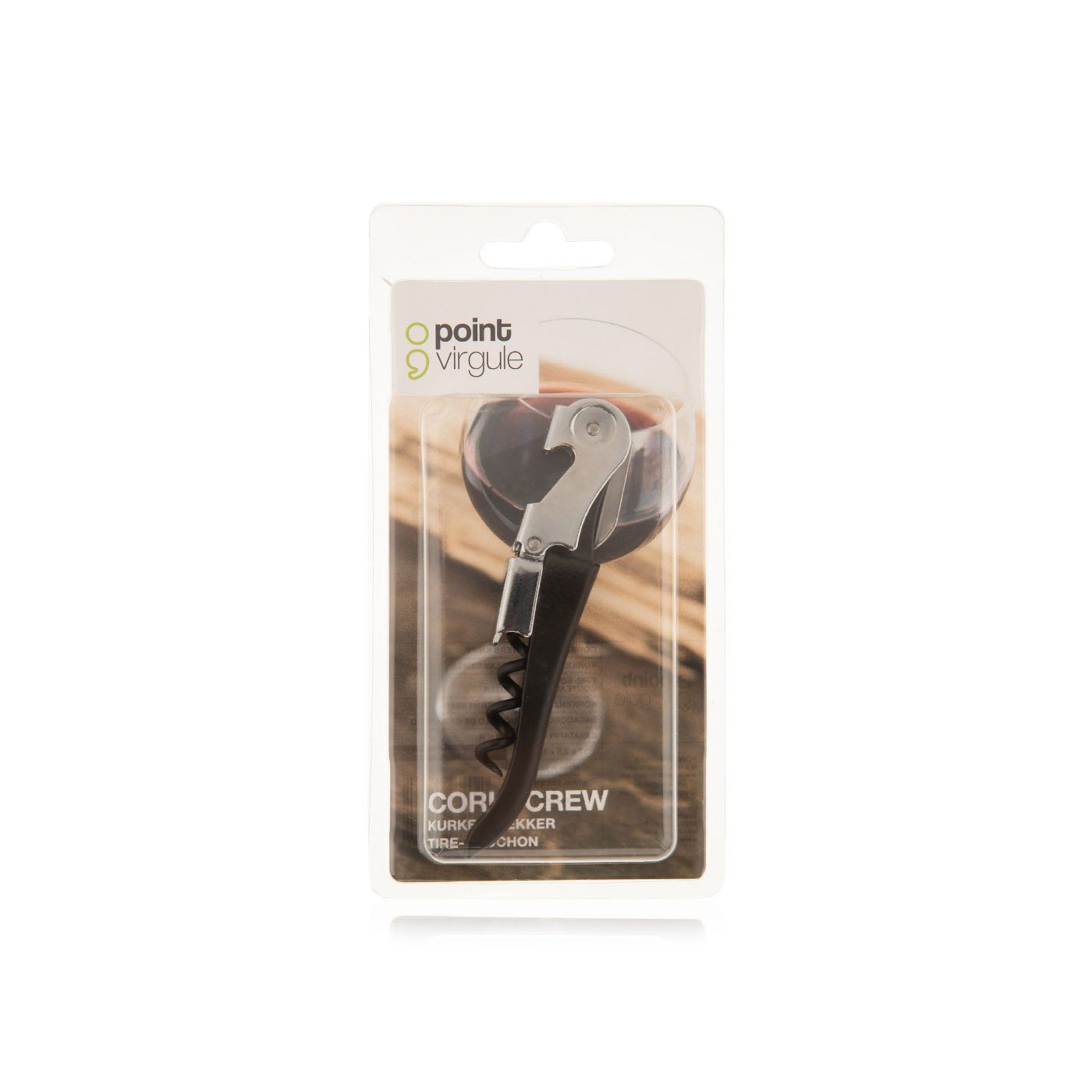 Point-Virgule Stainless Steel & Plastic Waiters Corkscrew & Knife