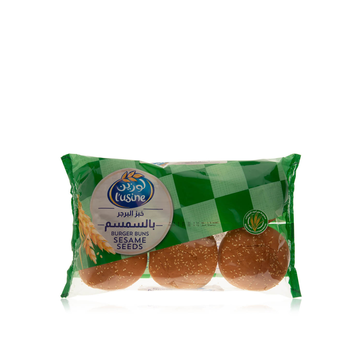 Lusine Sesame Seed Burger Bun 6s