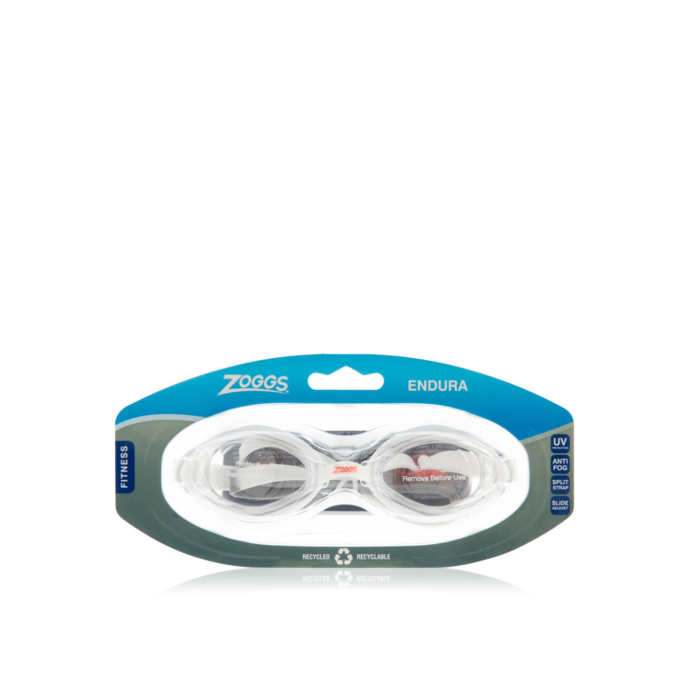 Zoggs Endura goggles - White/Red - Spinneys UAE