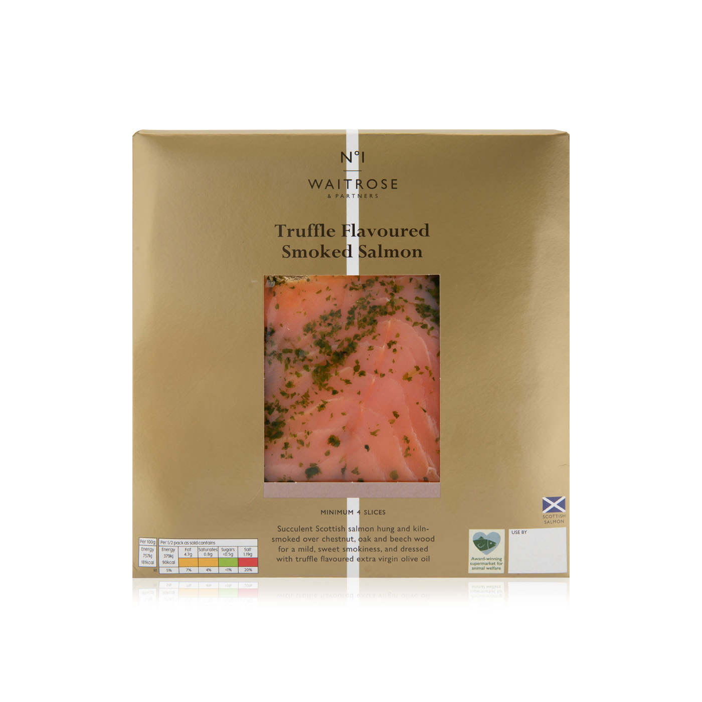 Waitrose no. 1 Truffle flavoured smoked salmon 100g Spinneys UAE