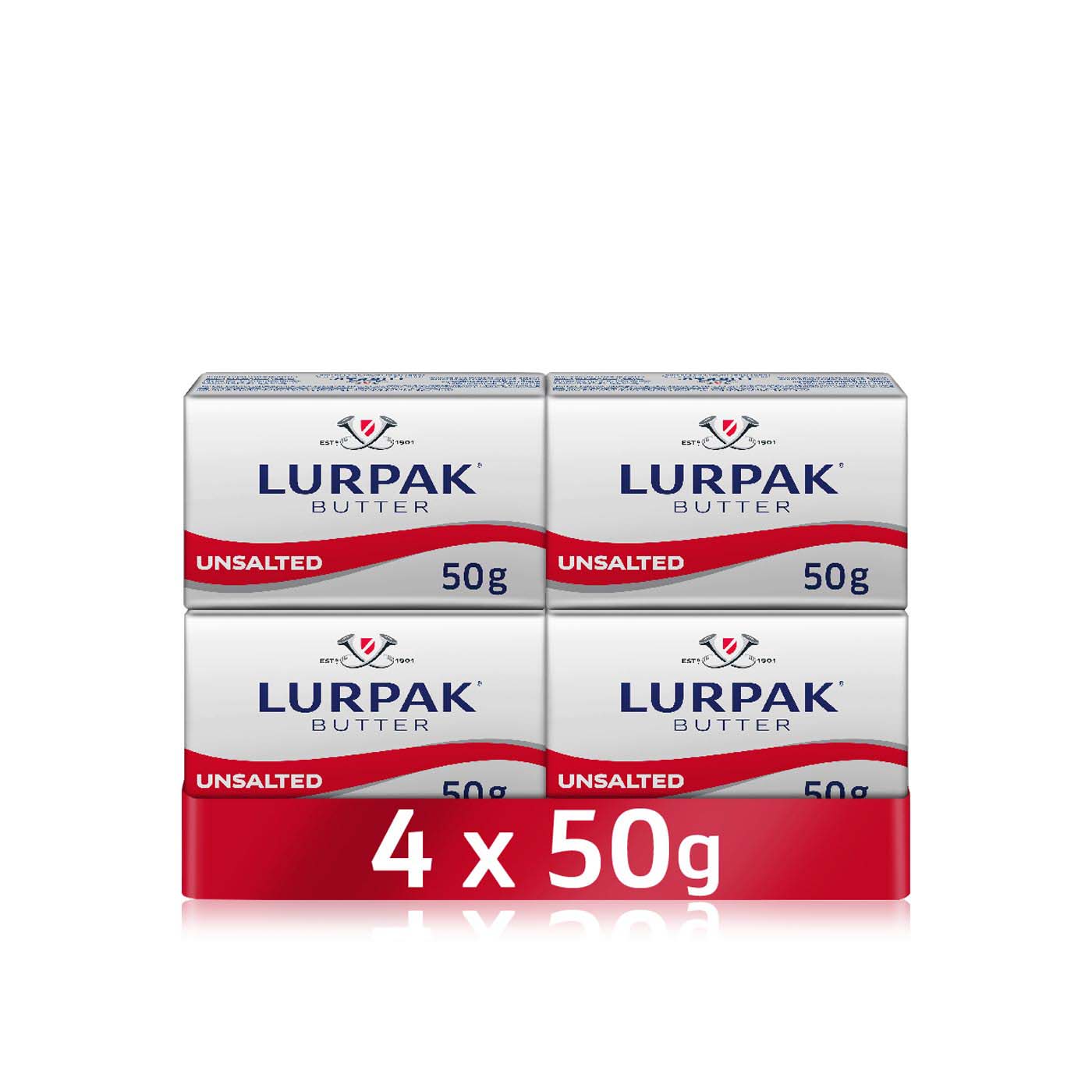 Lurpak Frozen Unsalted Butter Mini Blocks 4 X 50G