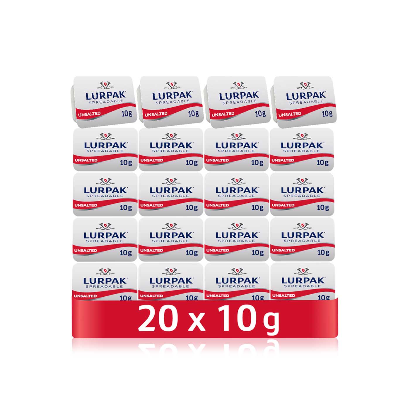 Lurpak Unsalted Butter 20x 10g Pack