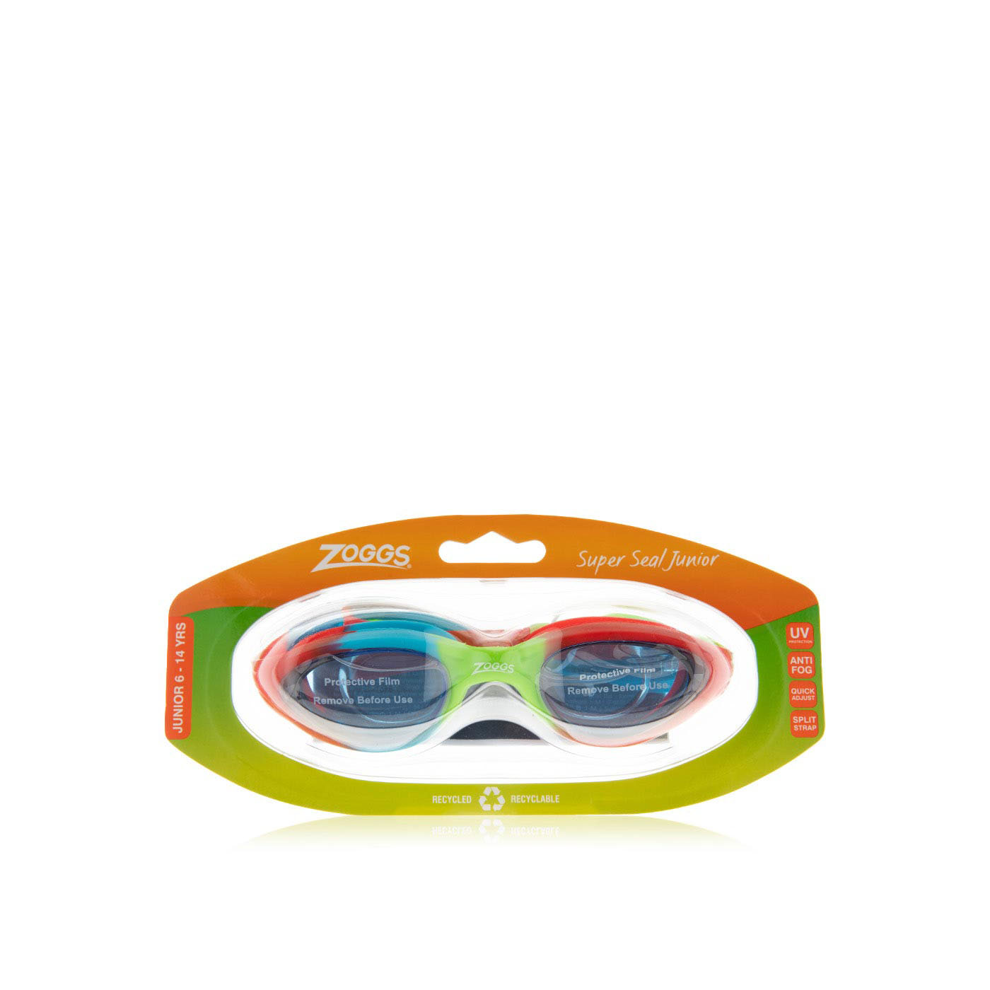 Zoggs Super Seal Junior Goggles - Red/tnt