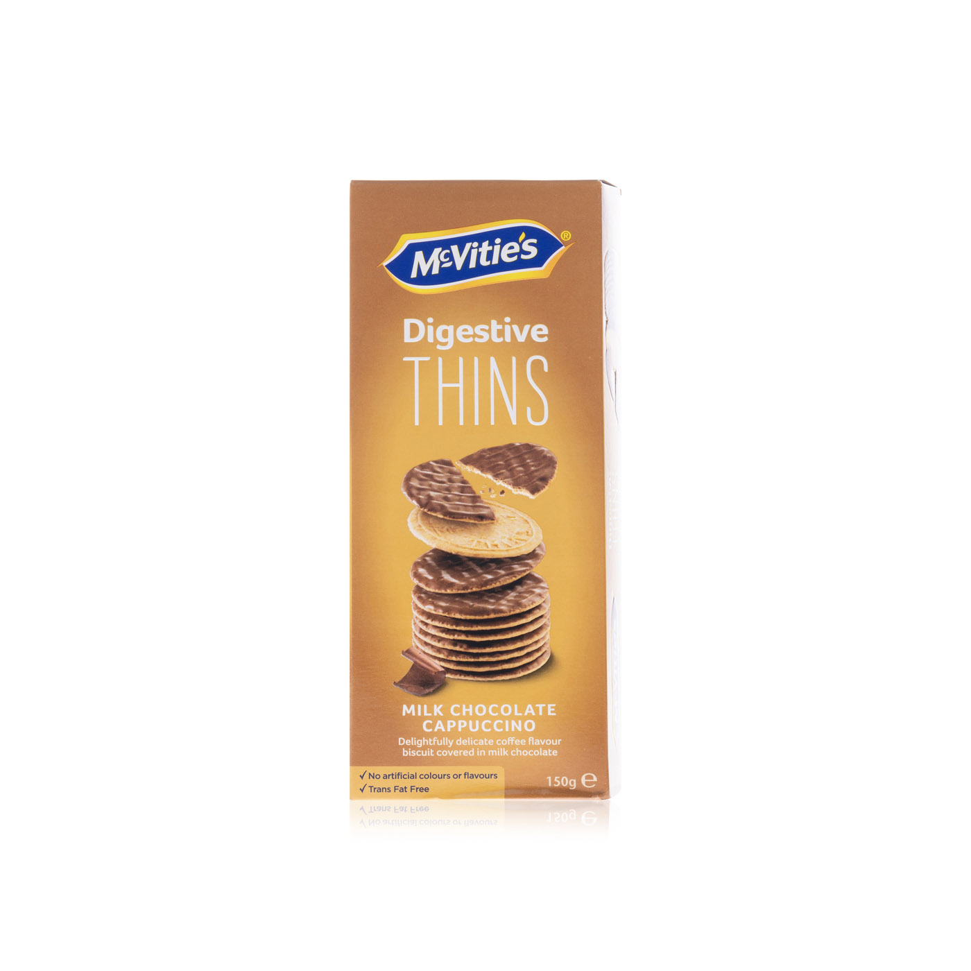Mcvities Digestive Thins Milk Chocolate Cappuccino 150g