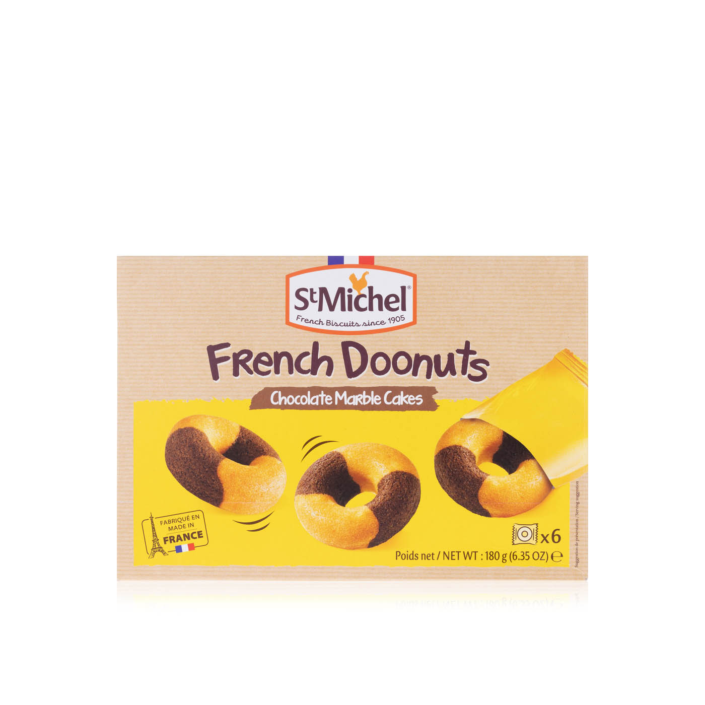 St Michel French Doonuts Chocolate Marble Cakes 180g