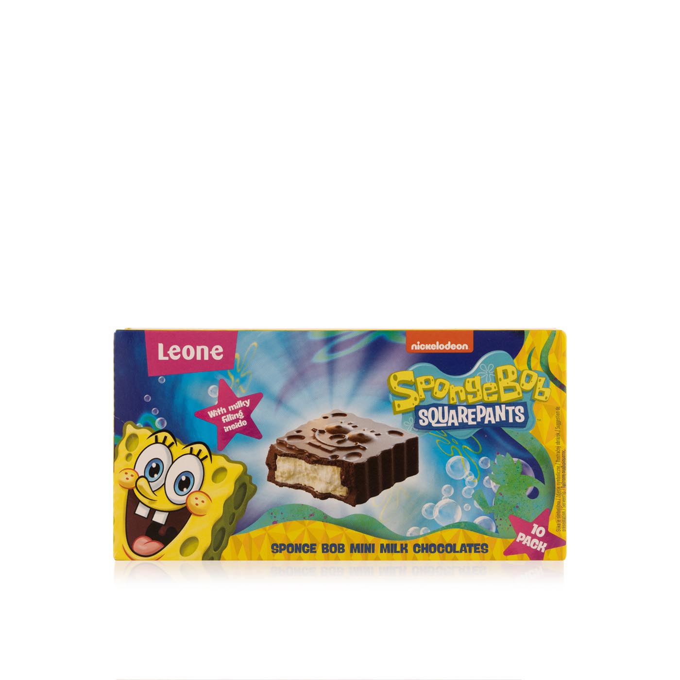Leone 10 Spongebob mini milk chocolates 100g Spinneys UAE